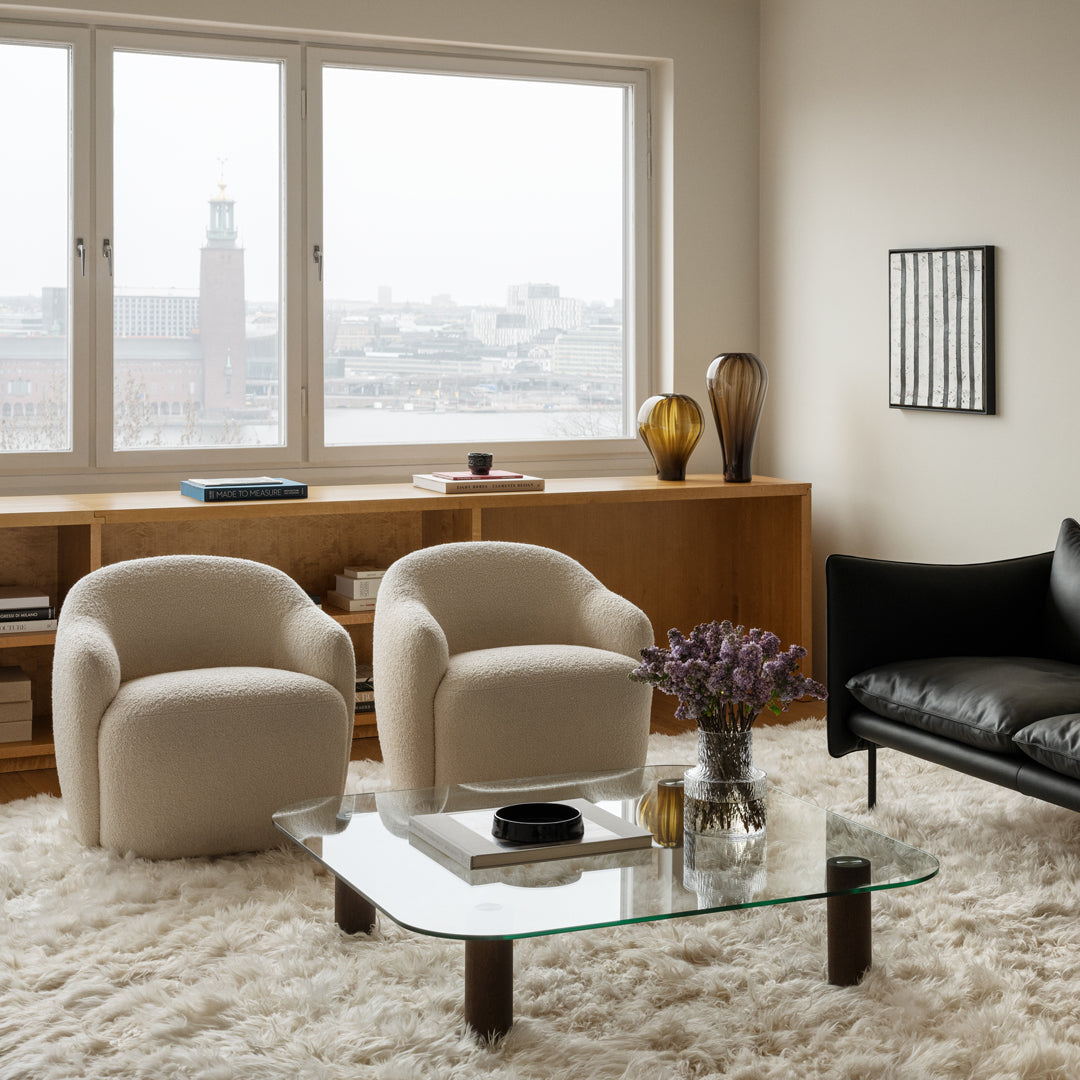 Barba Club Chair - Modern Accent Chair for Living Room, Lounge & Office - Comfortable Upholstered Armchair with Sturdy Wooden Legs - Perfect for Relaxing, Reading & Entertaining Guests