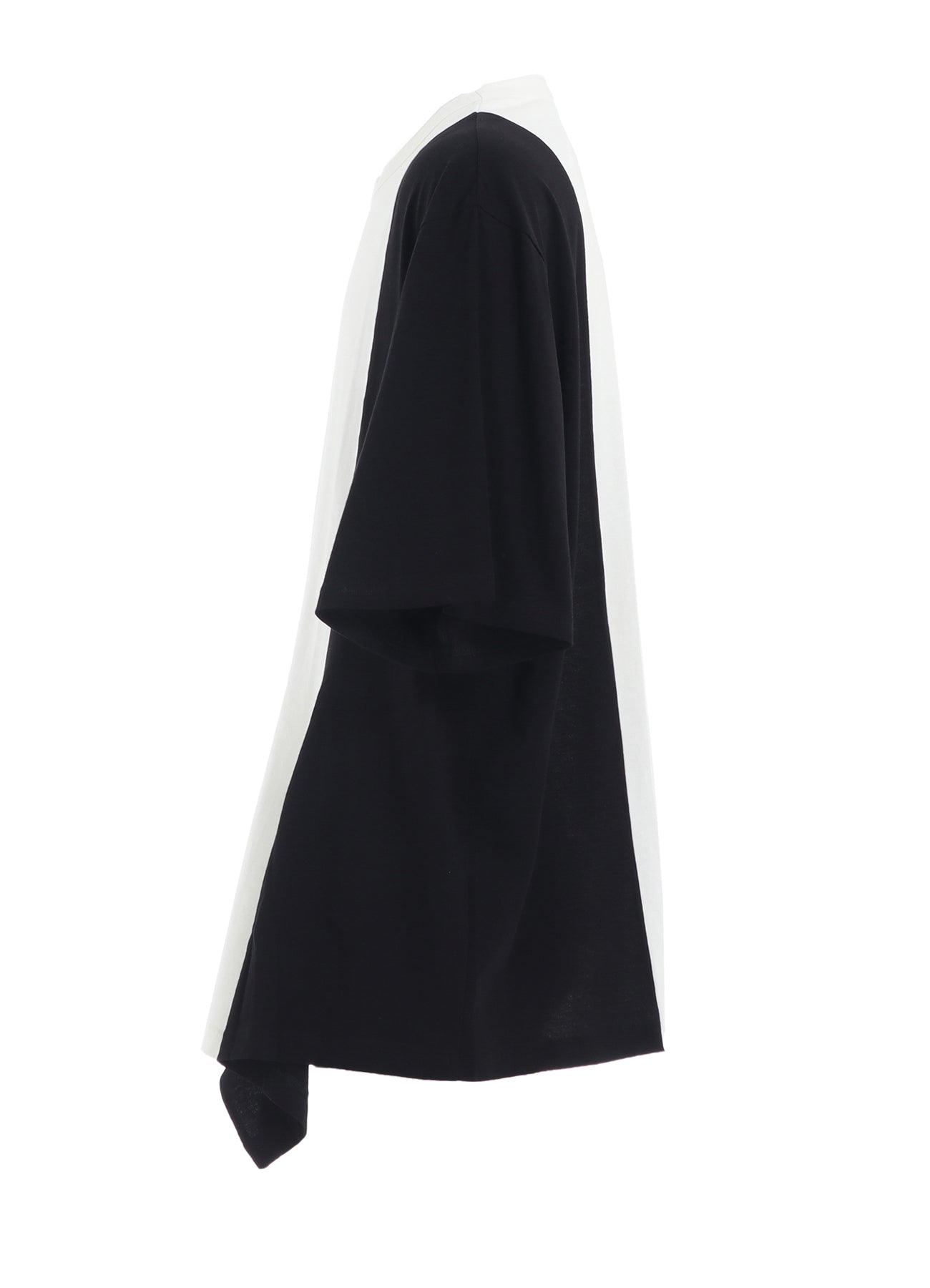 Soft Cotton Jersey Fabric Switch Half-Sleeve Draped T-Shirt for Women - Casual Comfort Wear for Everyday Outfits & Layering