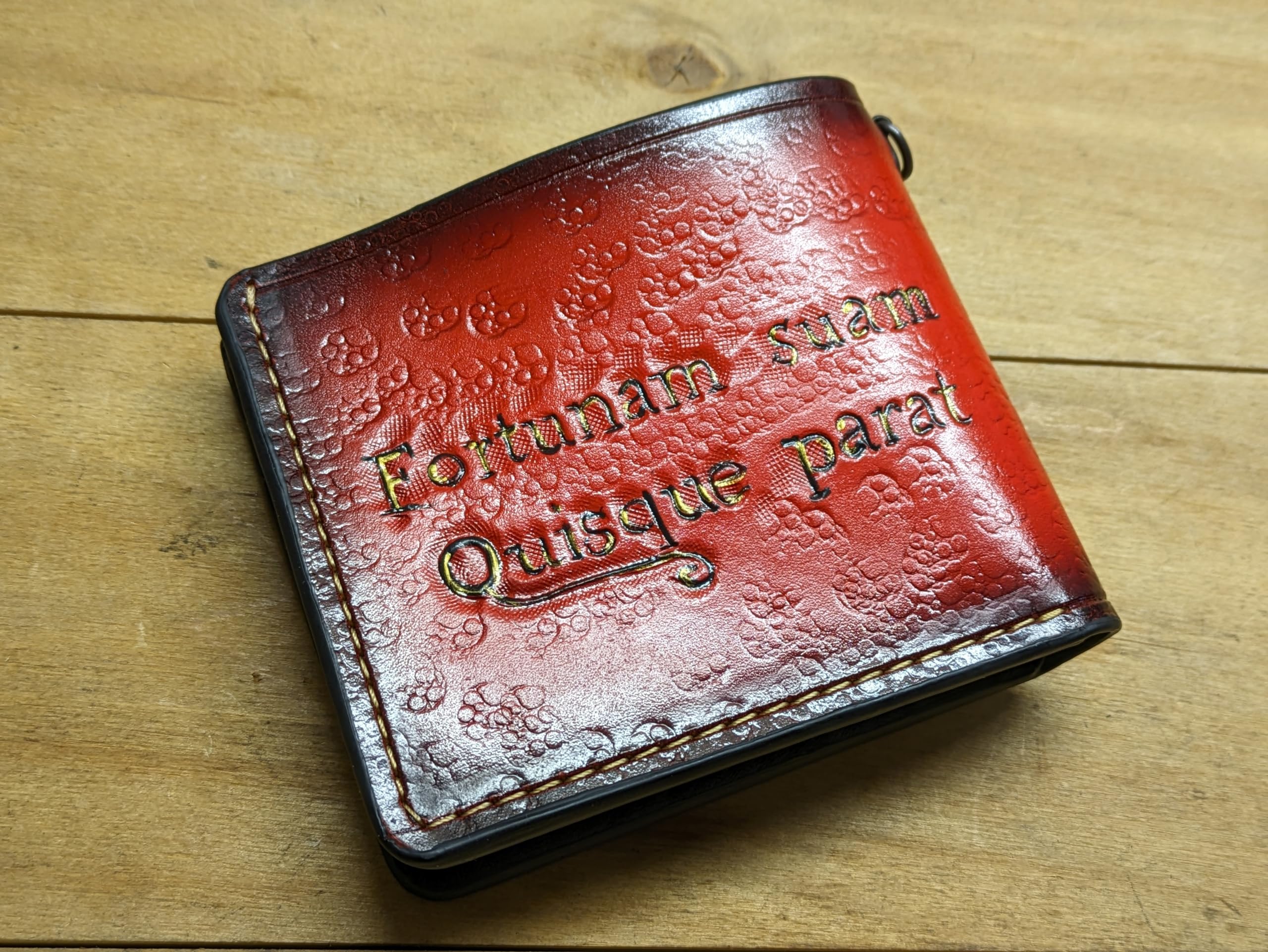 3D Carved Genuine Leather Men's Wallet with Skull & Floral Design - Handmade Biker Wallet, Custom Personalized Gift for Men - Perfect for Motorcycle Riders, Everyday Carry & Unique Gifting