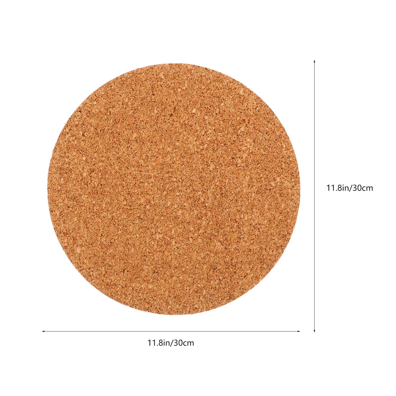 Hemoton 2-Pack Cork Planter Mats - Natural Plant Tray for Flower Pots, Garden Coasters for Indoor/Outdoor Use - Protects Surfaces from Water Damage for Houseplants, Succulents & Gardening Needs