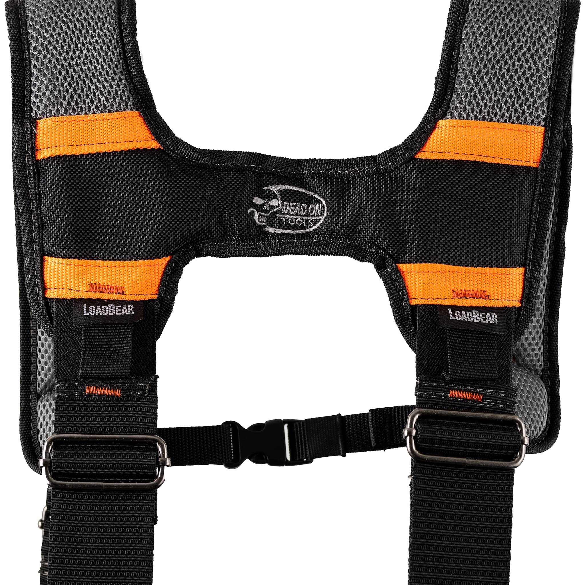Dead On Tools HDP400945 Heavy-Duty 1680D Poly Carpenter Tool Belt with Suspenders - Durable Black Work Belt for Construction, Carpentry & DIY Projects