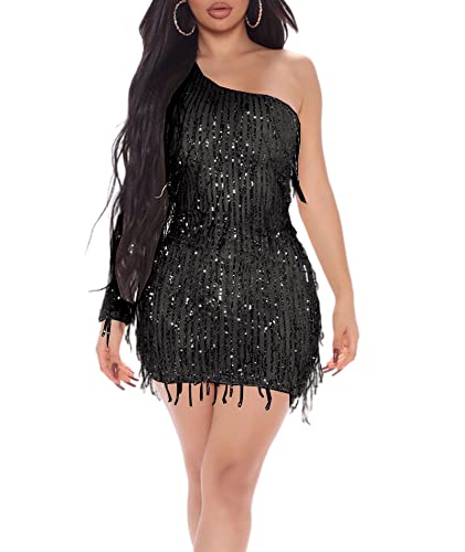 One Shoulder-black
