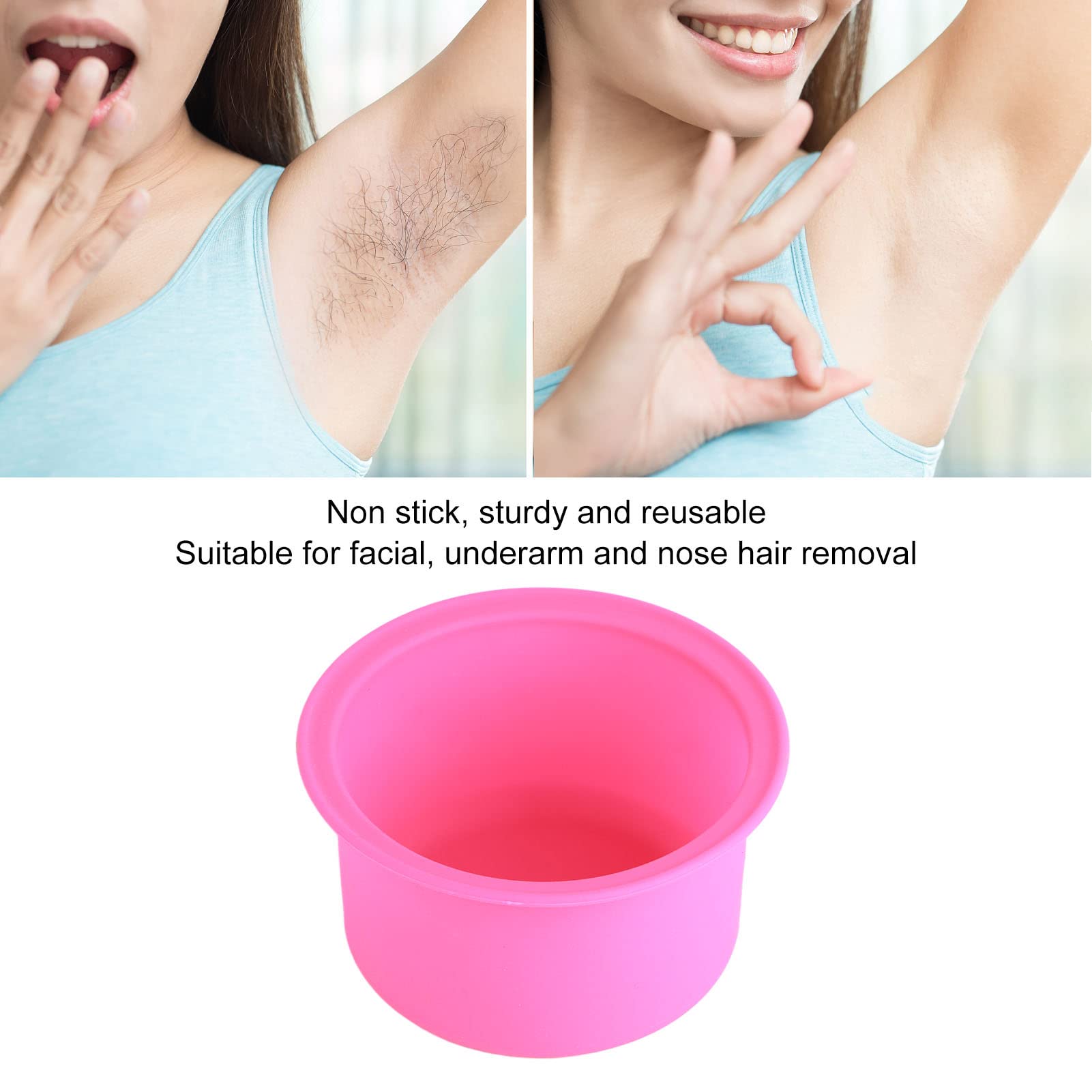 Silicone Wax Warmer Replacement Pot - Heat Resistant Inner Pot for Wax Heating Machine & Hair Remover - Perfect for Home Waxing, Salon Use & DIY Hair Removal