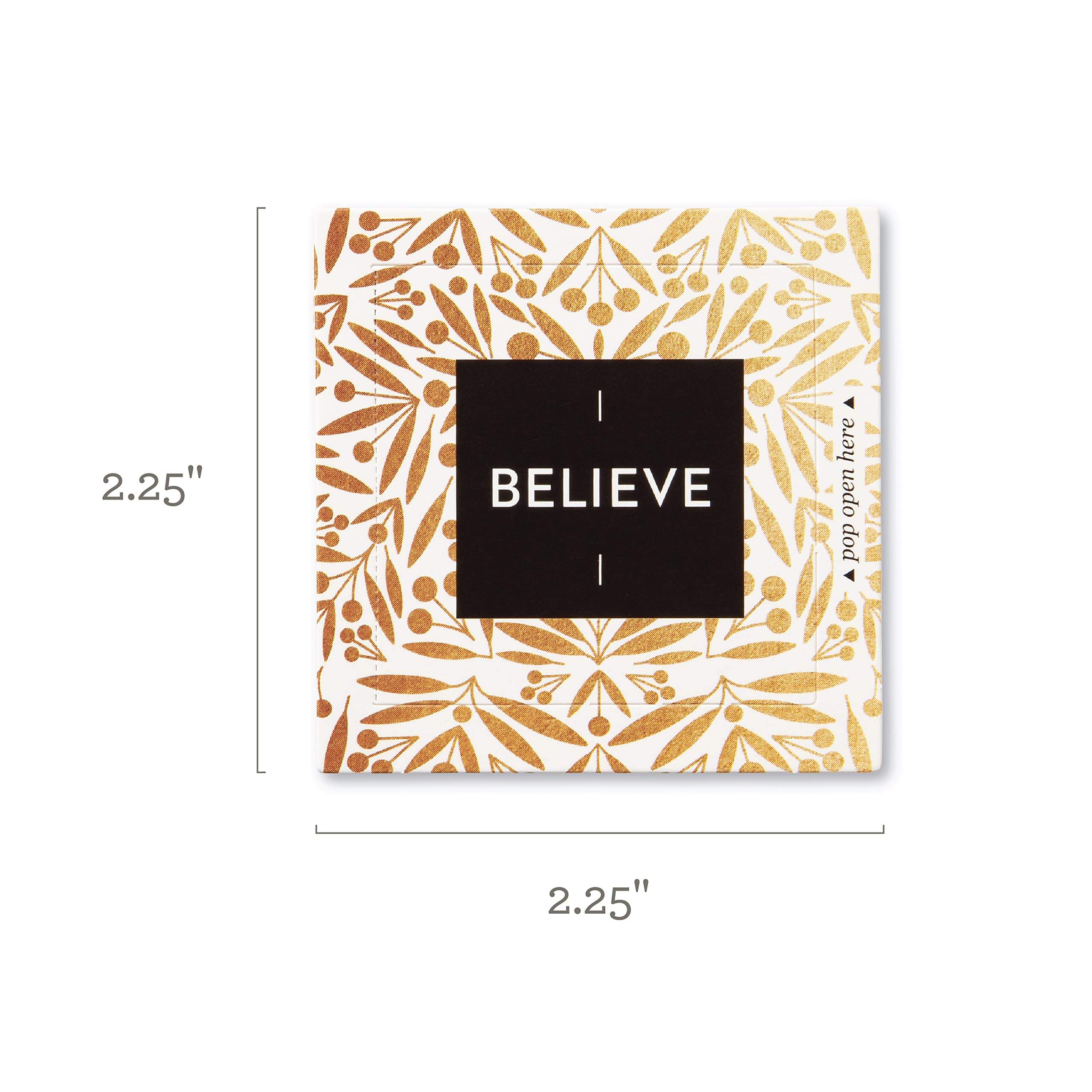 ThoughtFulls Pop-Open Greeting Cards - 4-Pack with Believe, Shine, Holiday Cheer & Merry Christmas Designs - 120 Unique Message Cards for Birthdays, Christmas & Special Occasions