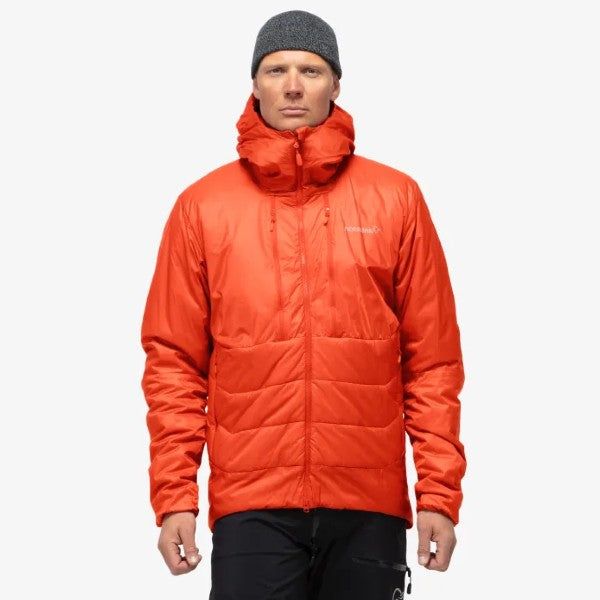 Norrona Trollveggen Primaloft 100 Zip Hood Men's - Lightweight Insulated Jacket for Hiking, Skiing & Outdoor Adventures