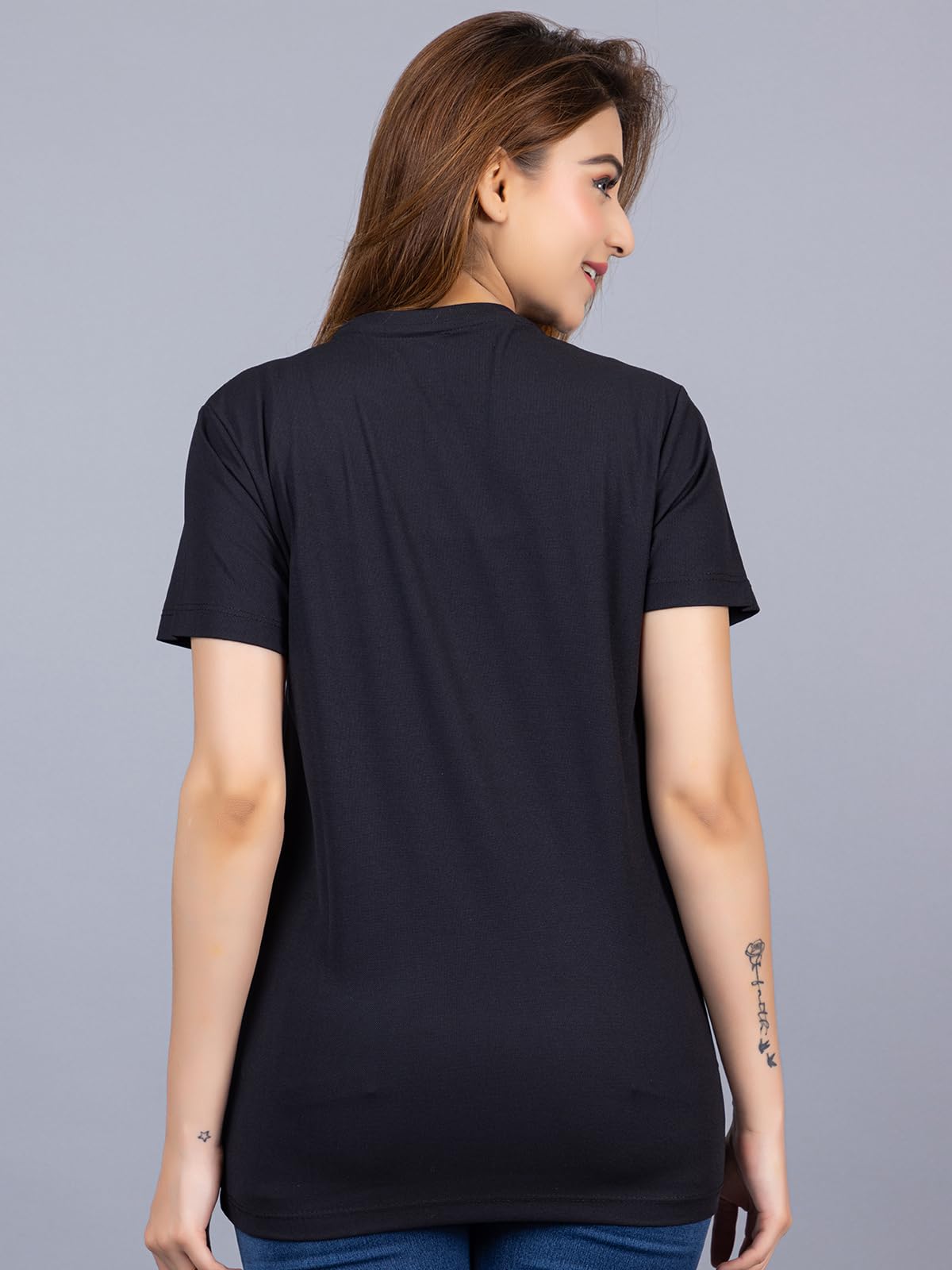 Magknit Women's Trendy Plain Sports T-Shirt - Breathable Summer Tee for Running, Gym & Casual Wear