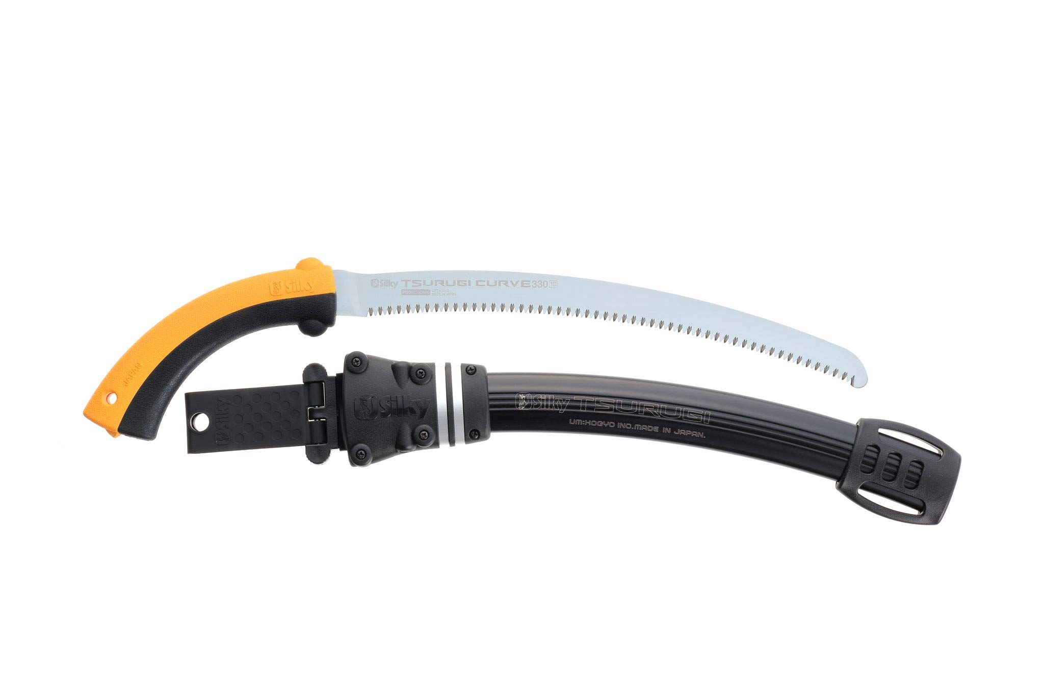 Silky Professional TSURUGI 330mm Curved Hand Saw with Medium Teeth (456-33) - Perfect for Woodworking, Carpentry, and DIY Projects