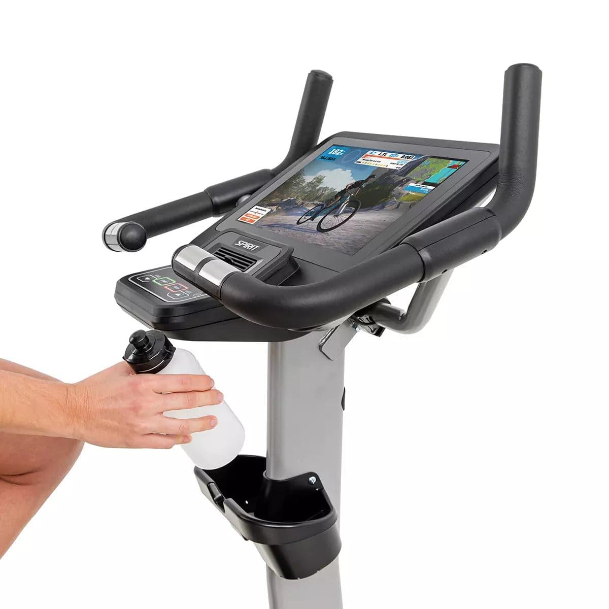 Spirit Fitness CU800ENT Upright Exercise Bike for Home Gym - Cardio Workout Equipment for Indoor Cycling & Fitness Training