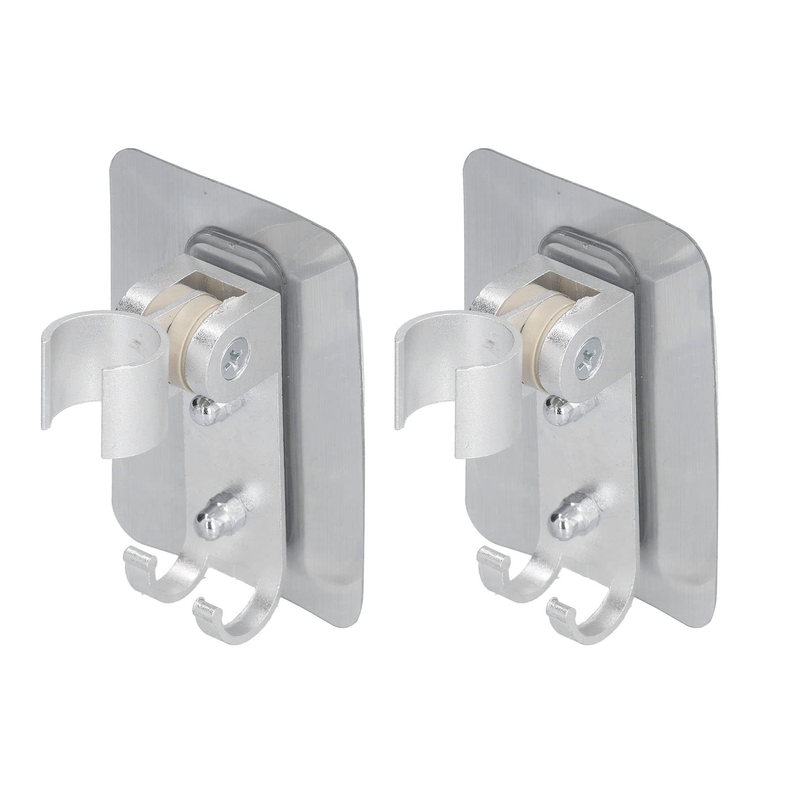 2PCS Wall Mounted Shower Head Holder with Strong Adhesive - Adjustable Handheld Shower Bracket for Bathroom, Perfect for Shower Organization and Space Saving