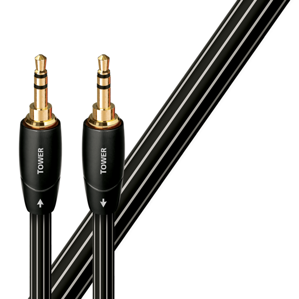 AudioQuest 3.5mm to 3.5mm Stereo Audio Cable - High-Quality Interconnect for Home Theater, Gaming & Music Systems | Tower Series Premium Audio Cable