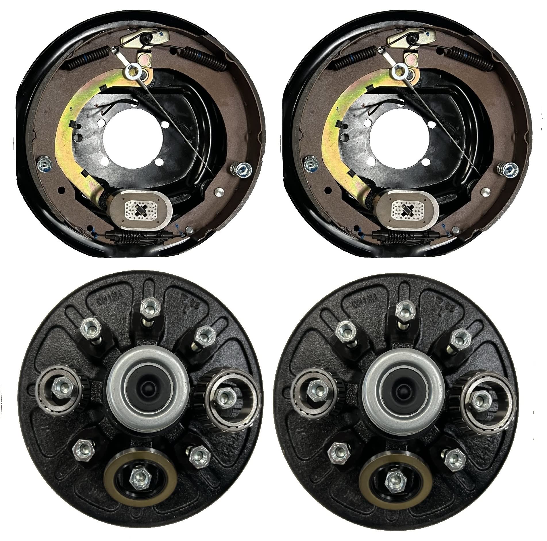 2-Pack Electric Trailer Brake Kit - 12