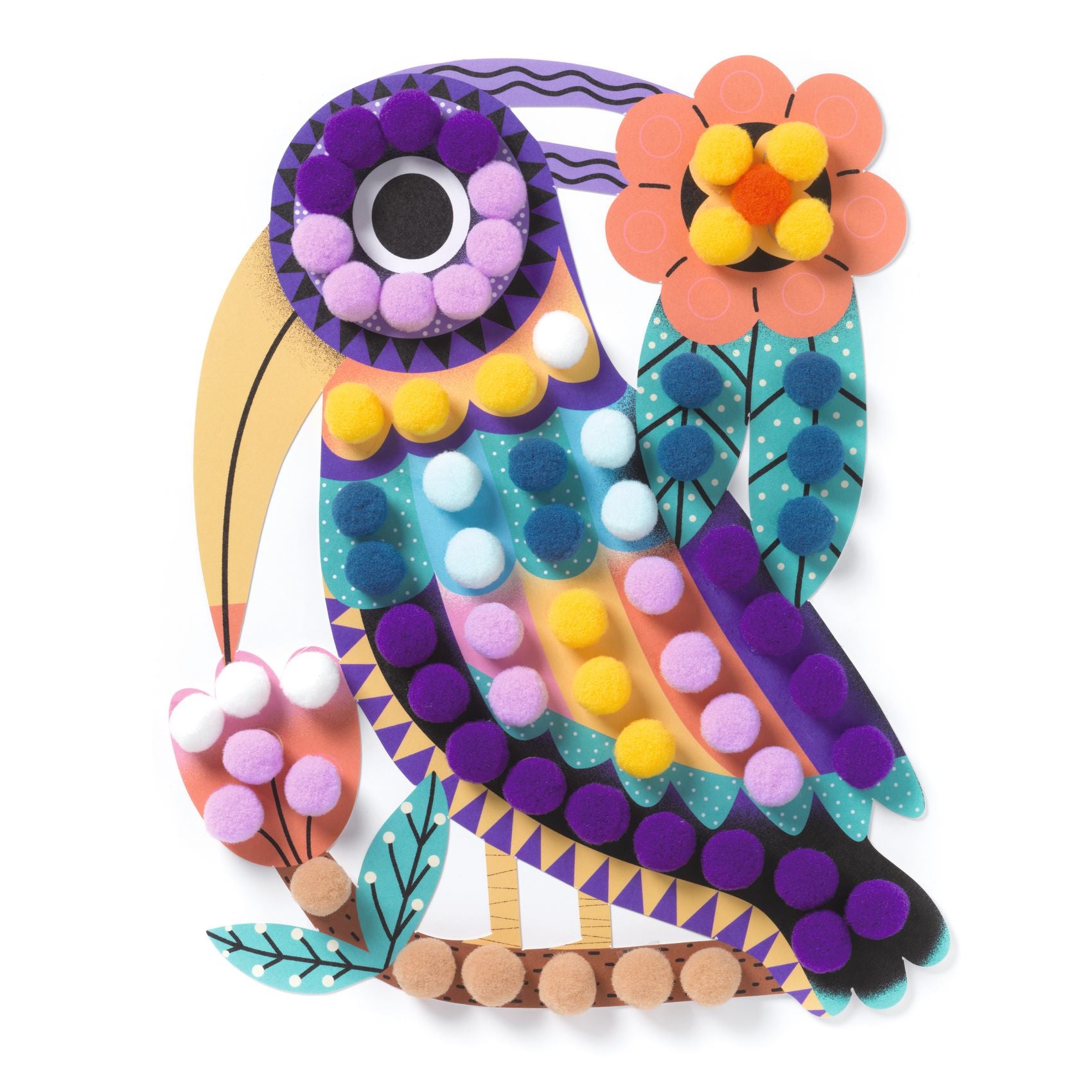 Shapes & Bobbles Craft Set for Kids - DIY Art and Creative Play Kit - Perfect for Birthday Gifts, Classroom Activities & Family Bonding Time