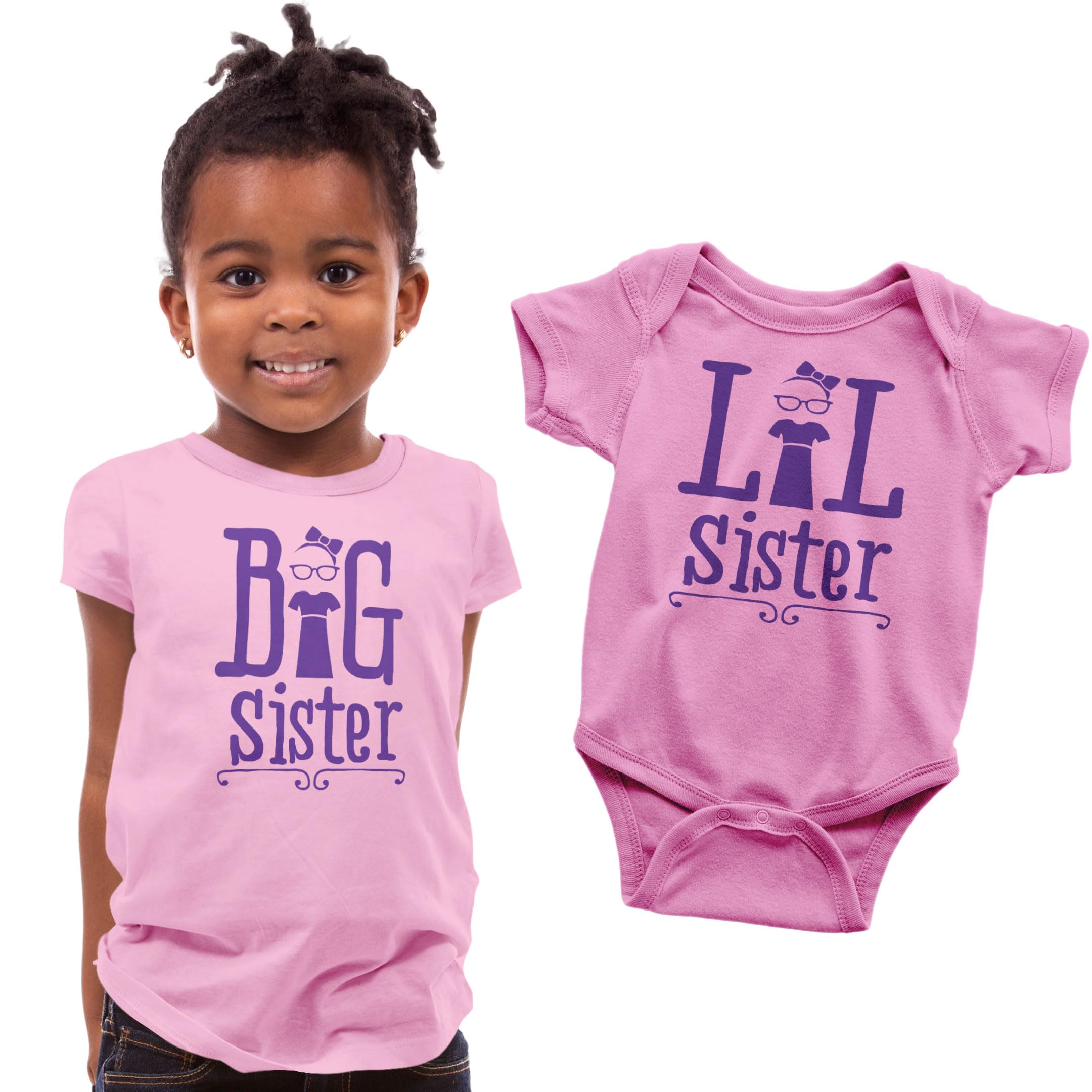 Texas Tees Big Sister to A Little Mister Shirt - Matching Sibling T-Shirts for Brothers & Sisters - Perfect for Family Photos, Birthdays & Twin Outfits