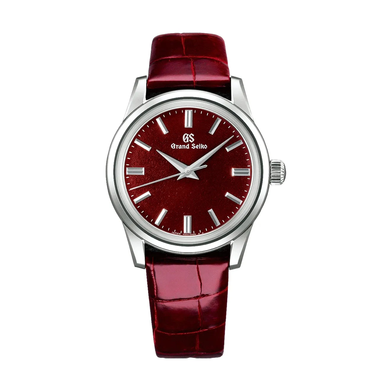 SBGW287 Elegance Mechanical Watch 37.3mm Red Dial with Genuine Leather Strap - Perfect for Business Meetings & Formal Occasions