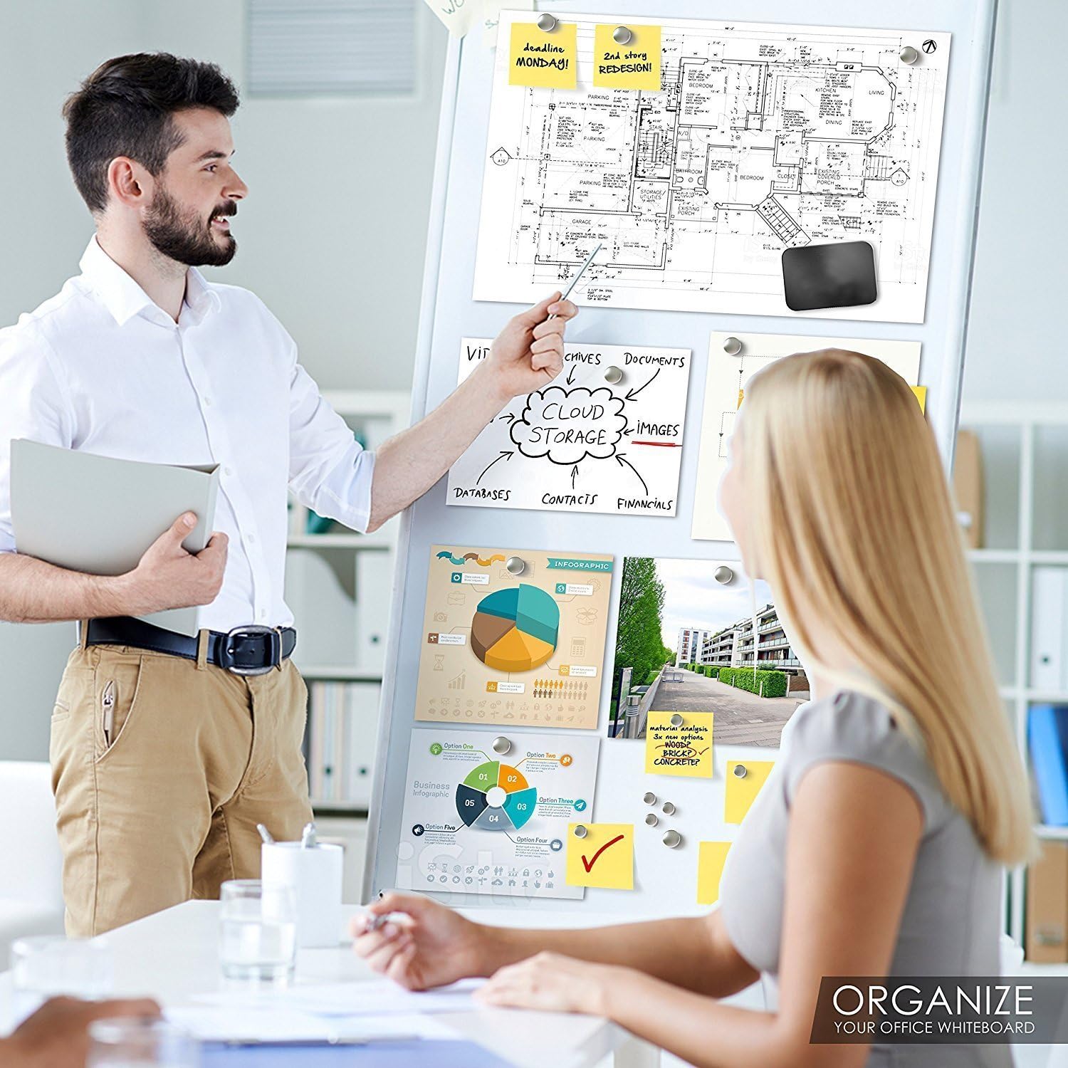 30-Piece 6x8mm DIY Personalized Refrigerator Magnets - Multi-Use for Fridge, Whiteboard, Map & Bulletin Boards - Perfect for Home, Office & Classroom Organization