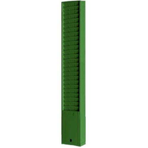 Endure Model 168 Steel Wall Mounted Time Card Rack - 25 Pocket Gray Time Sheet Organizer for Office, Factory & Warehouse Use