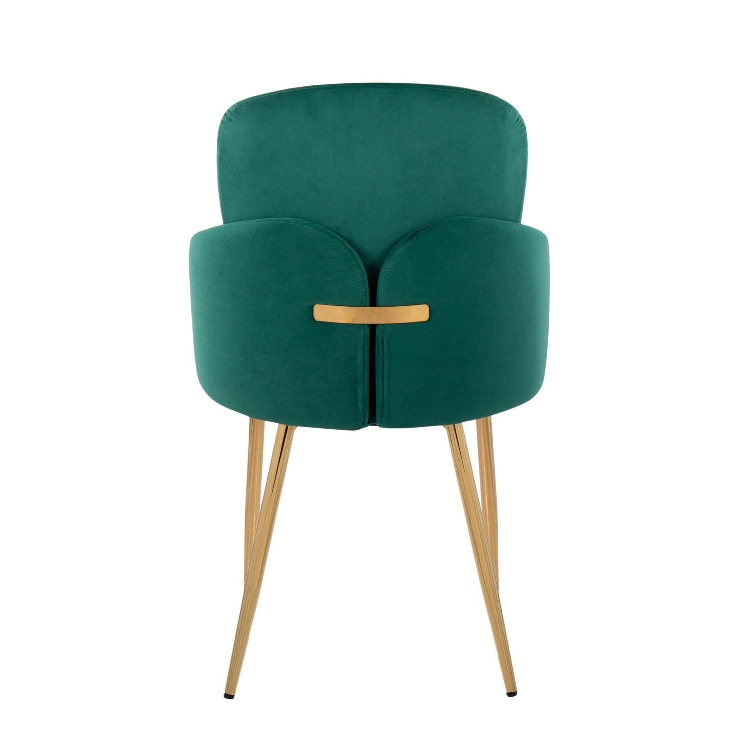 LumiSource Dahlia Upholstered Dining Chairs Set of 2 - Modern Kitchen Chairs for Dining Table - Perfect for Home, Restaurant, and Office Use