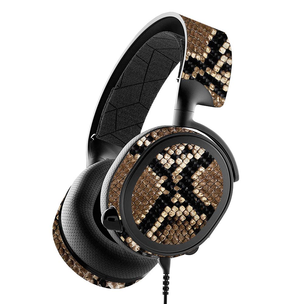 Premium Carbon Fiber Skin for SteelSeries Arctis 3 Headset - Rattler Design | Protective & Durable Textured Cover | Easy Application & Removal | USA-Made Gaming Accessory | Perfect for Esports, Streaming & PC Gaming