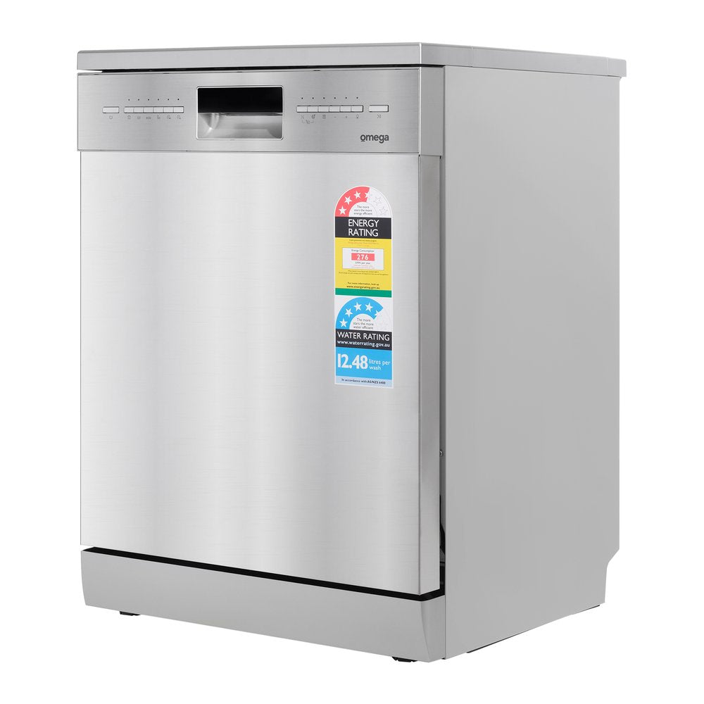 Freestanding Dishwasher 60cm Stainless Steel - Omega ODWF6015X | Energy Efficient, Quiet Operation for Kitchens, Apartments & Small Spaces