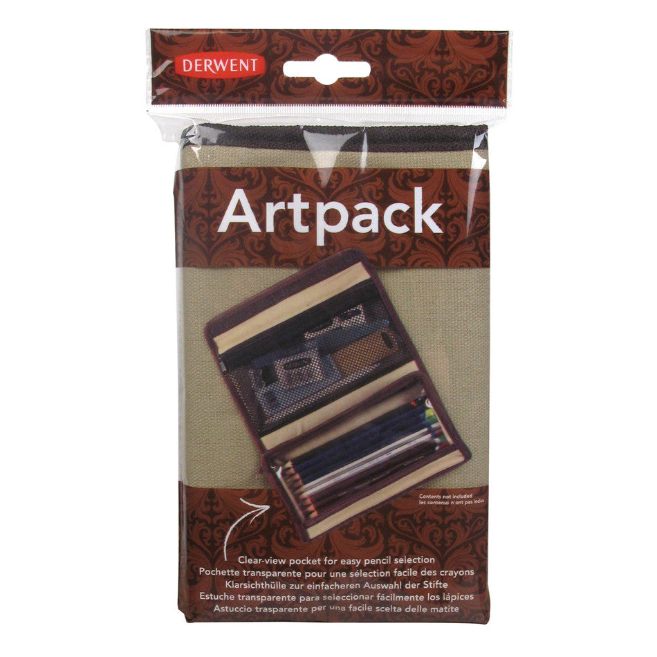 Derwent Artpack Pencil Case - Premium Artist Pencil Storage Organizer for Sketching, Drawing & School Supplies | Perfect for Artists, Students & Creative Professionals