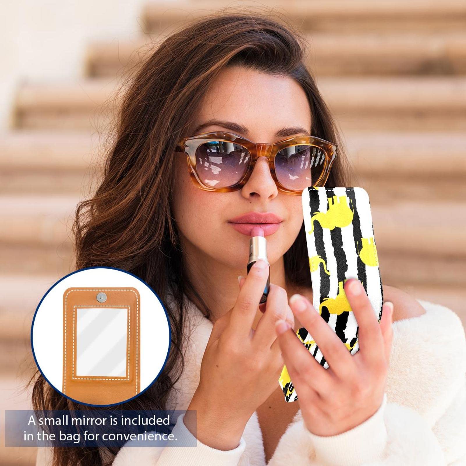 Personalized Lipstick Case - Portable Makeup Organizer for Travel & Daily Use