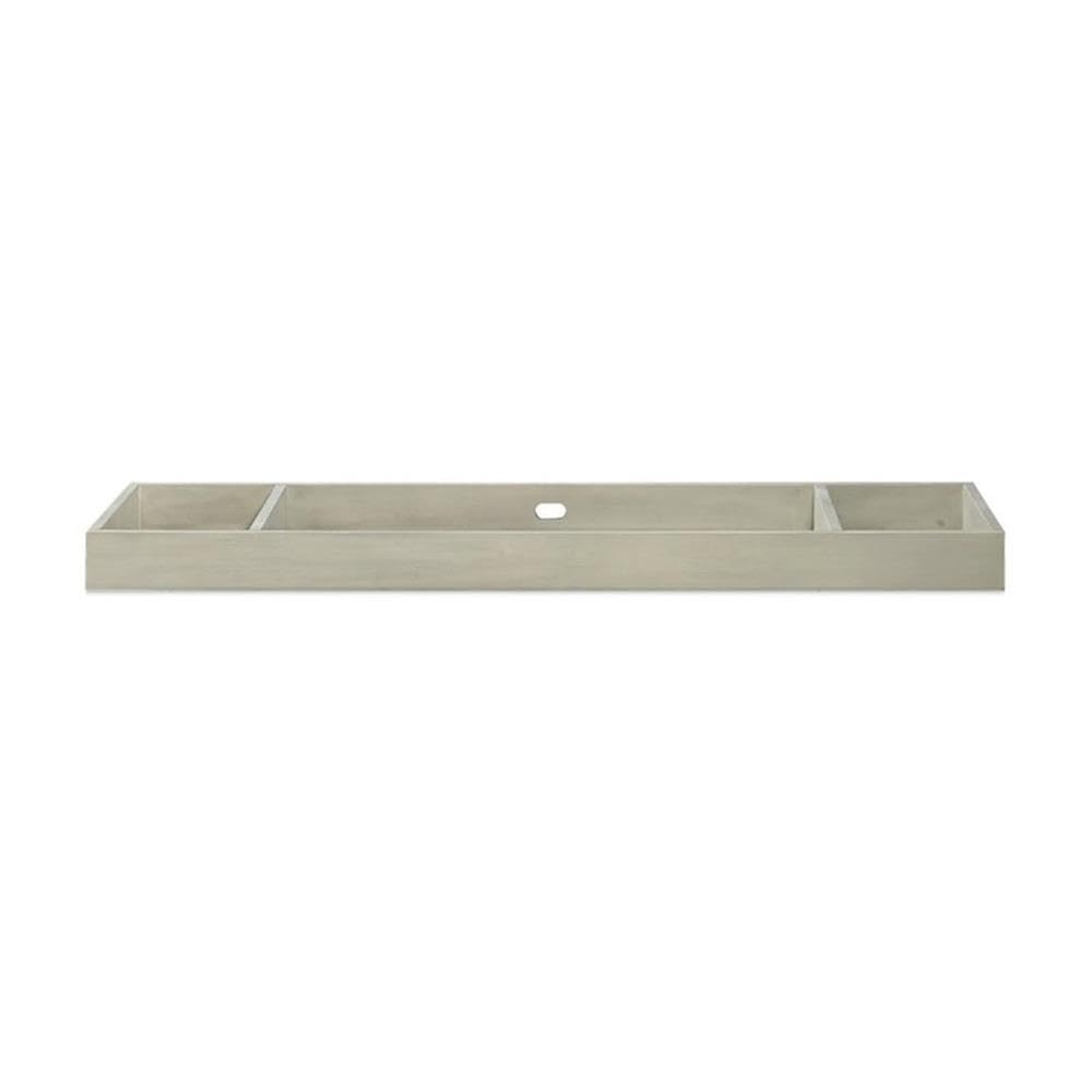 Bertini Canyon Dresser Topper in Mineral Gray - 3 Drawer Storage Organizer for Bedroom, Dresser, or Closet - Perfect for Jewelry, Socks, and Accessories Organization