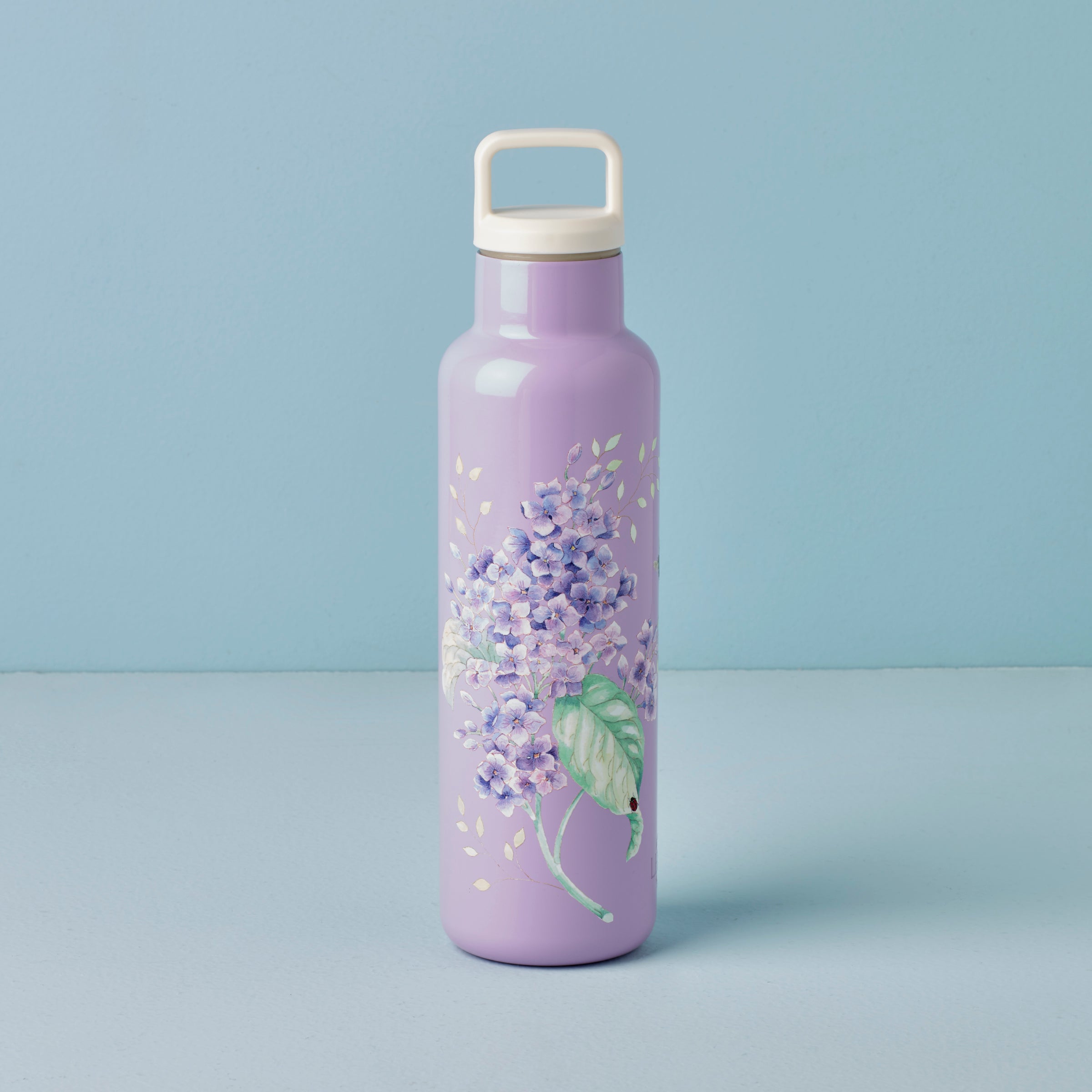 Butterfly Meadow Lavender Insulated Water Bottle - 18oz Leakproof Stainless Steel Thermos for Hiking, Yoga & Outdoor Activities