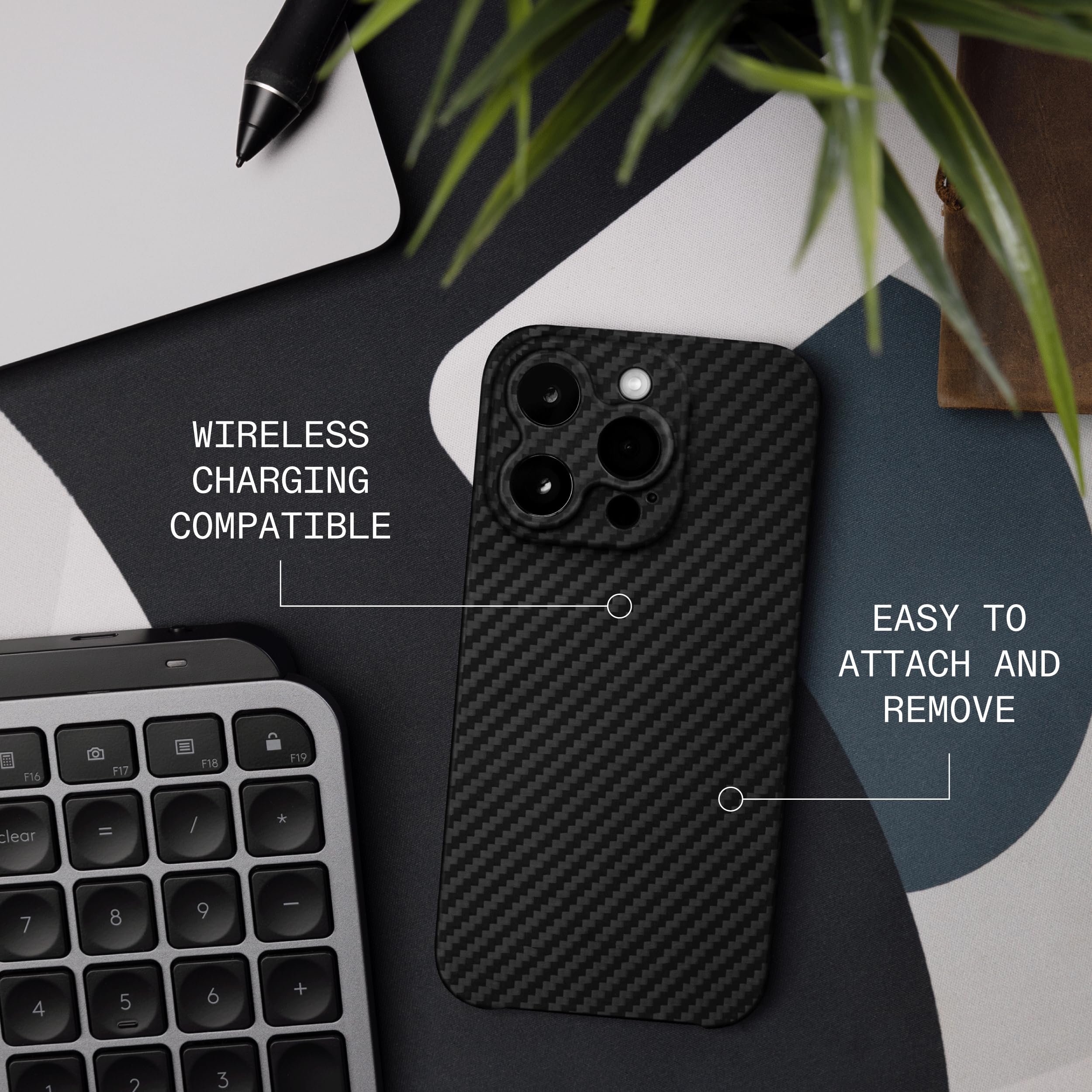 Premium iPhone 15 Pro Max Case - Ultra Thin 0.6mm Aramid Fiber Protective Cover | Military-Grade Durable & Lightweight | Precision Laser-Cut Design with Full Camera Protection | Anti-Slip Matte Finish | Perfect for Daily Use, Travel & Outdoor Activities