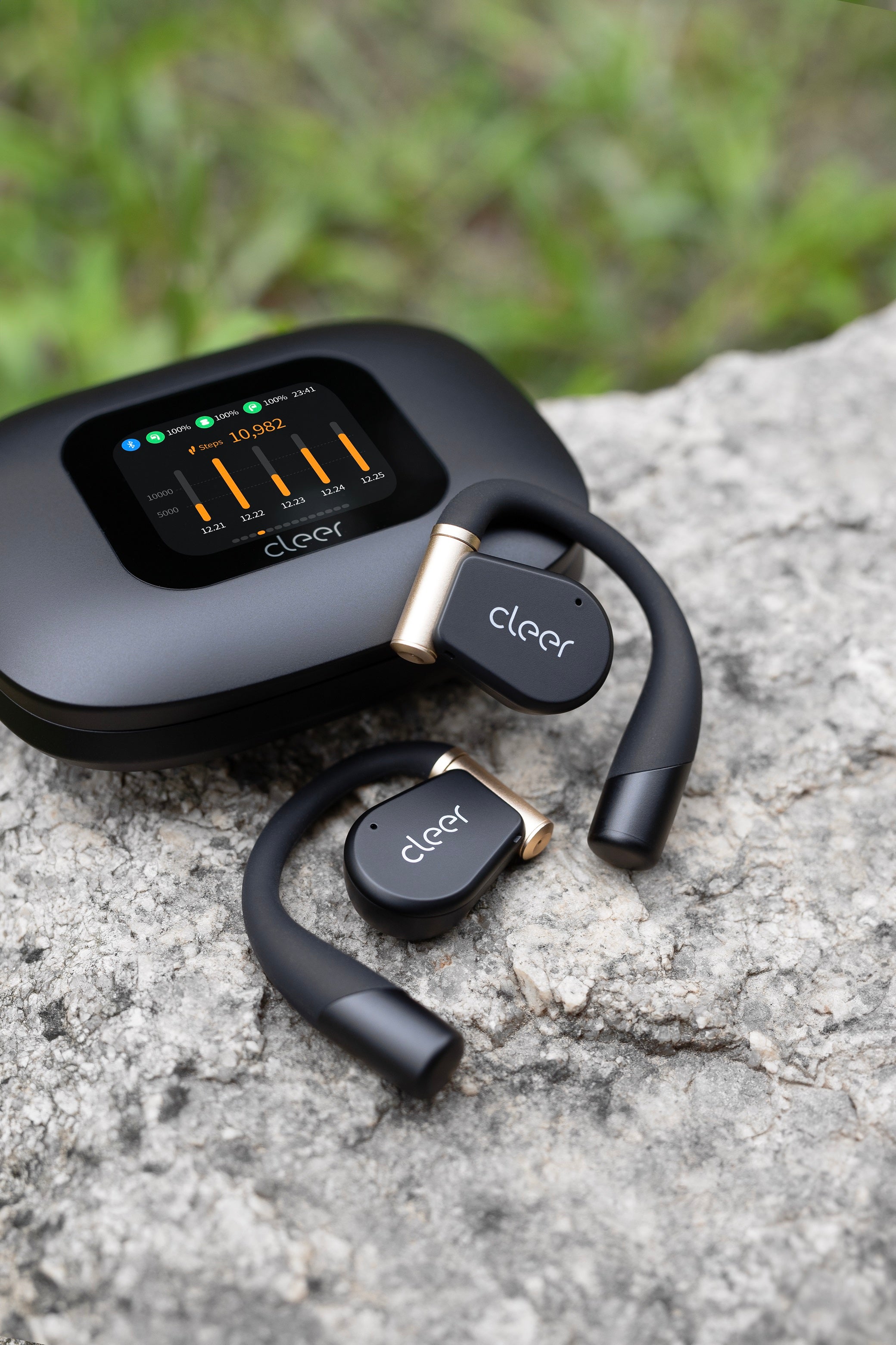 Cleer ARC 3 Sport Open-Ear Bluetooth Headphones - Wireless Earbuds for Running, Cycling & Workouts - Sweatproof & Secure Fit for Active Lifestyle