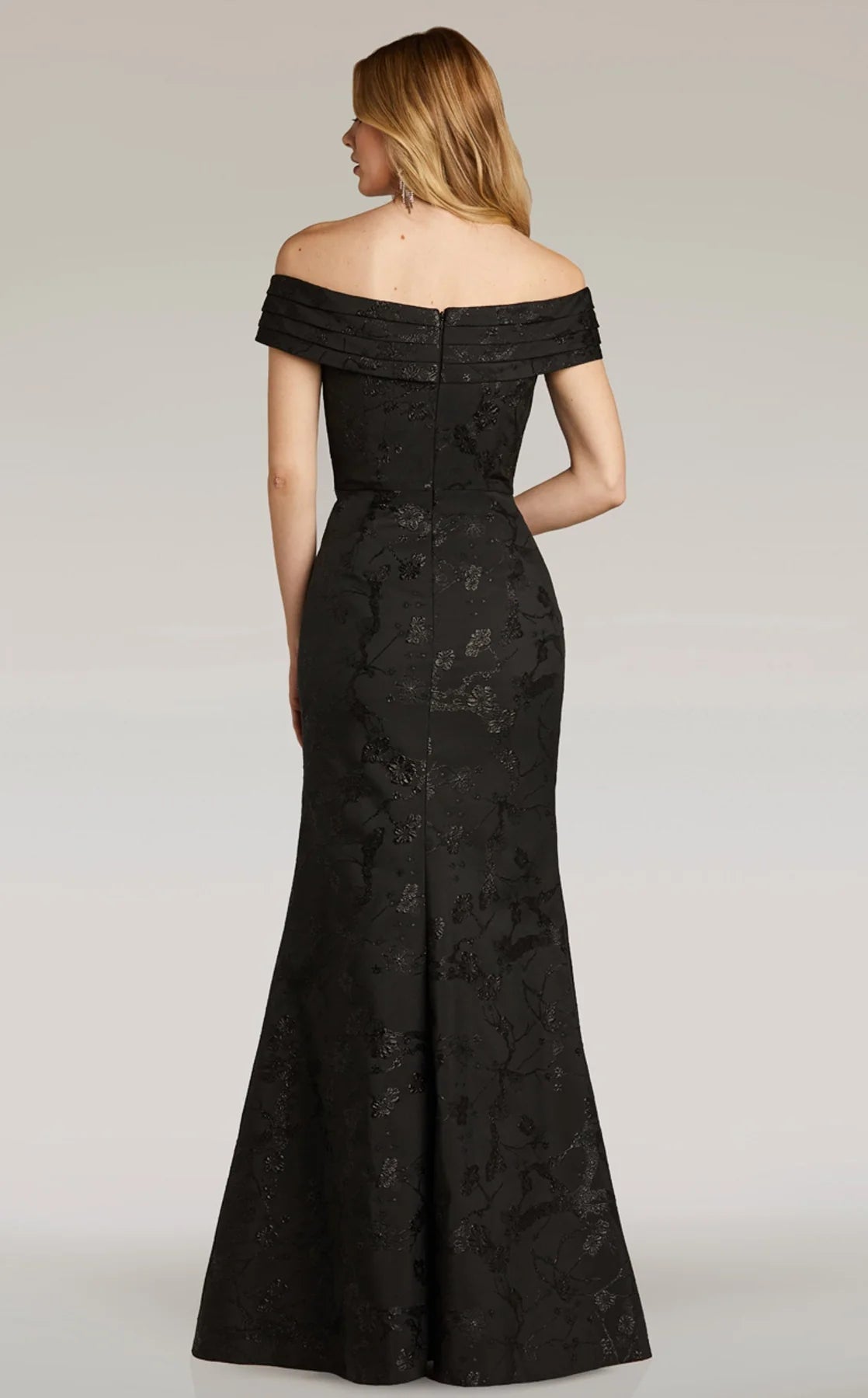 Gia Franco 12252 Women's Elegant Cocktail Dress for Party, Wedding, Evening Events - A-Line Floral Print Midi Dress with V-Neck and Short Sleeves