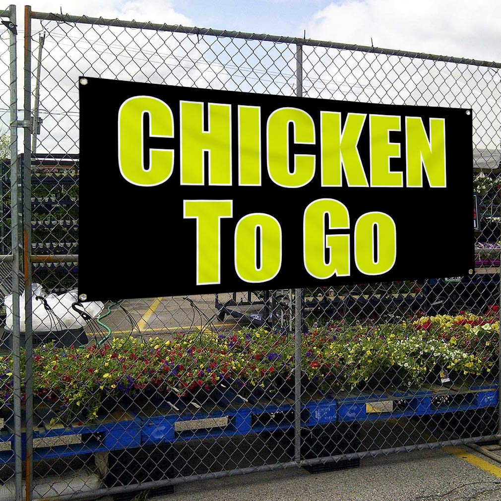 Durable 60x144 Inches Vinyl Banner with 10 Grommets - Weatherproof Outdoor Advertising Sign for Restaurants, Food Trucks & Industrial Use | Perfect for Yard Sales, Events & Promotions