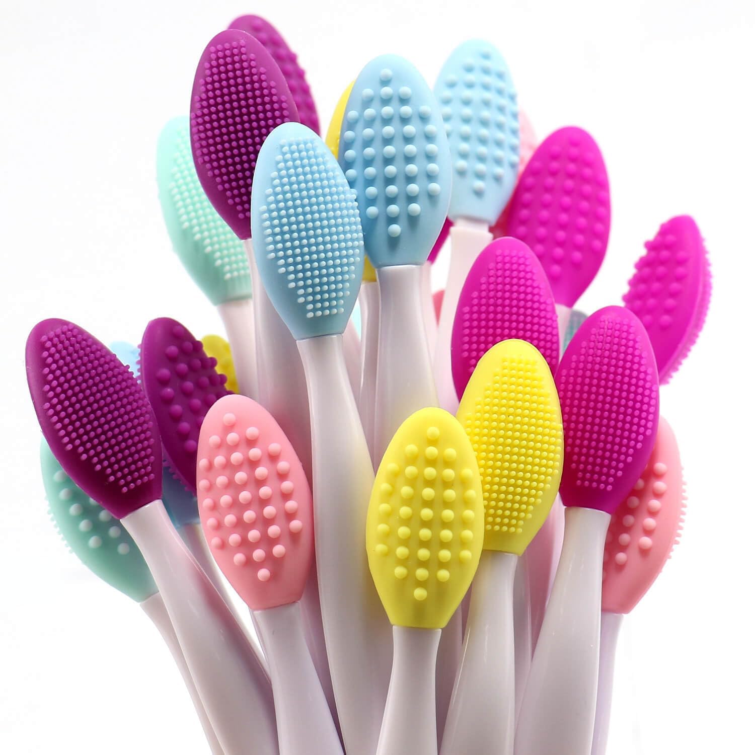 MobFest® Silicone Lip & Nose Exfoliator - Blackhead Remover & Facial Cleansing Brush for Deep Skin Cleaning - Gentle Face Scrubber Tool (Medium, 1-Pack) - Perfect for Daily Skincare & Makeup Prep Routine