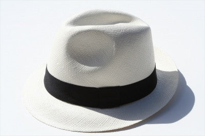 Stylish Panama Trilby Hat in Ivory - Perfect for Summer Beach Outings, Travel, and Outdoor Events