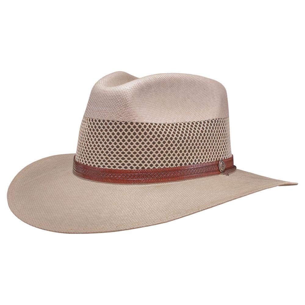 American Hat Makers Straw Hats for Men & Women - Breathable Summer Sun Hats for Outdoor, Beach, Golf & Travel - Florence Fedora Style Hat for UV Protection & Fashion