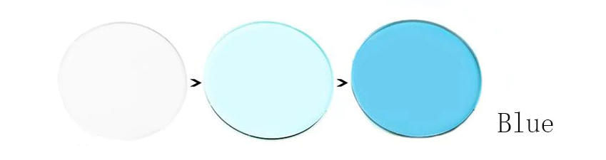 BCLEAR 1.56 Index Aspheric Photochromic Blue Light Blocking Anti-Glare Lenses for Myopia - Blue Tint (Perfect for Computer Work, Reading & Outdoor Activities)