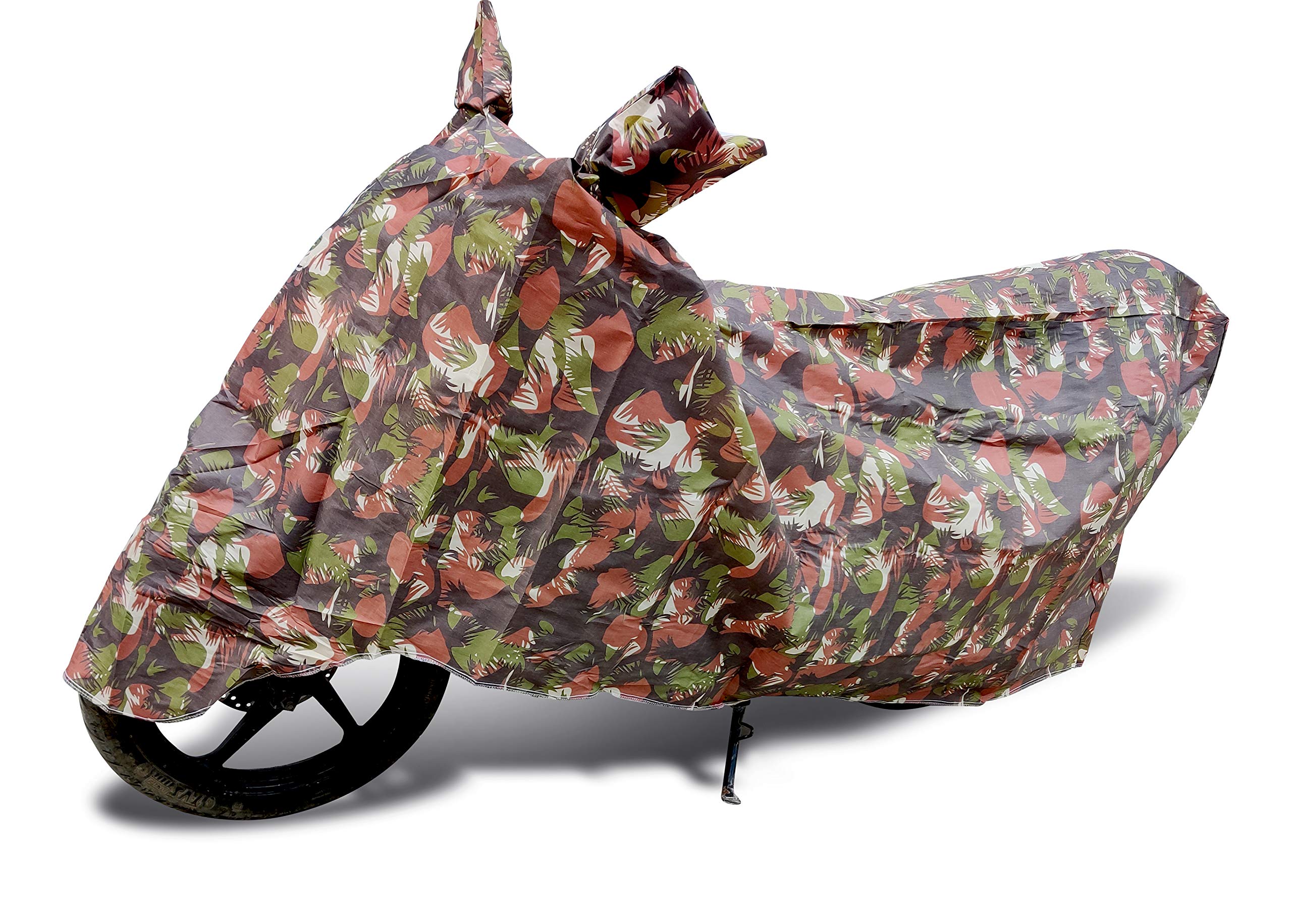 Waterproof Auto Hub Navi Bike Cover - Durable Motorcycle Body Cover for All Weather Protection (Jungle Camo Design) - Perfect for Outdoor Storage, Travel & Rainy Day Commutes