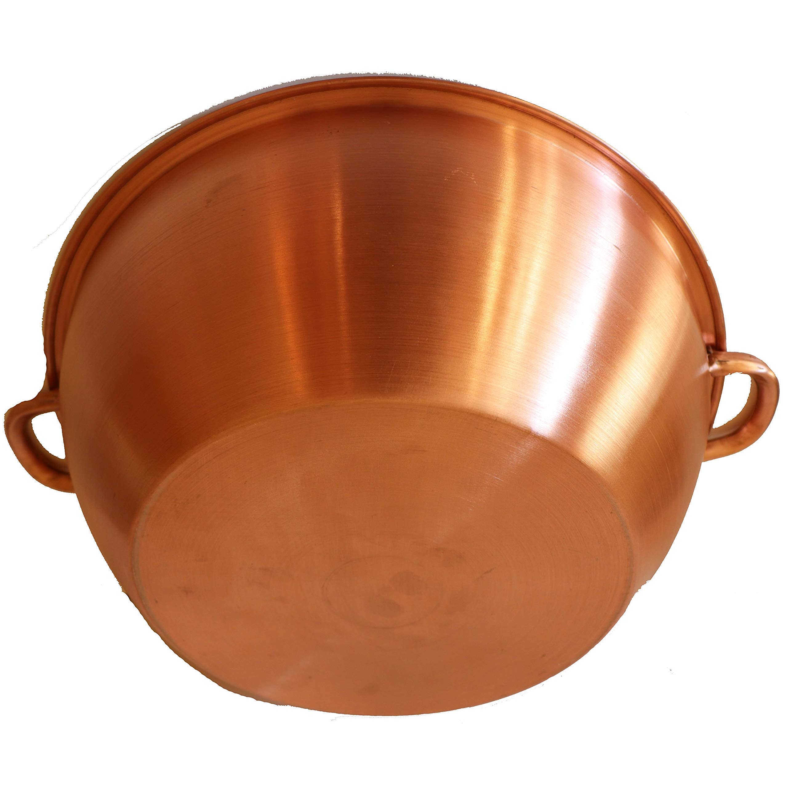 Portable Copper Foot Soaking Tub with Handles - Satin Brushed Finish for Relaxing Pedicure & Spa at Home