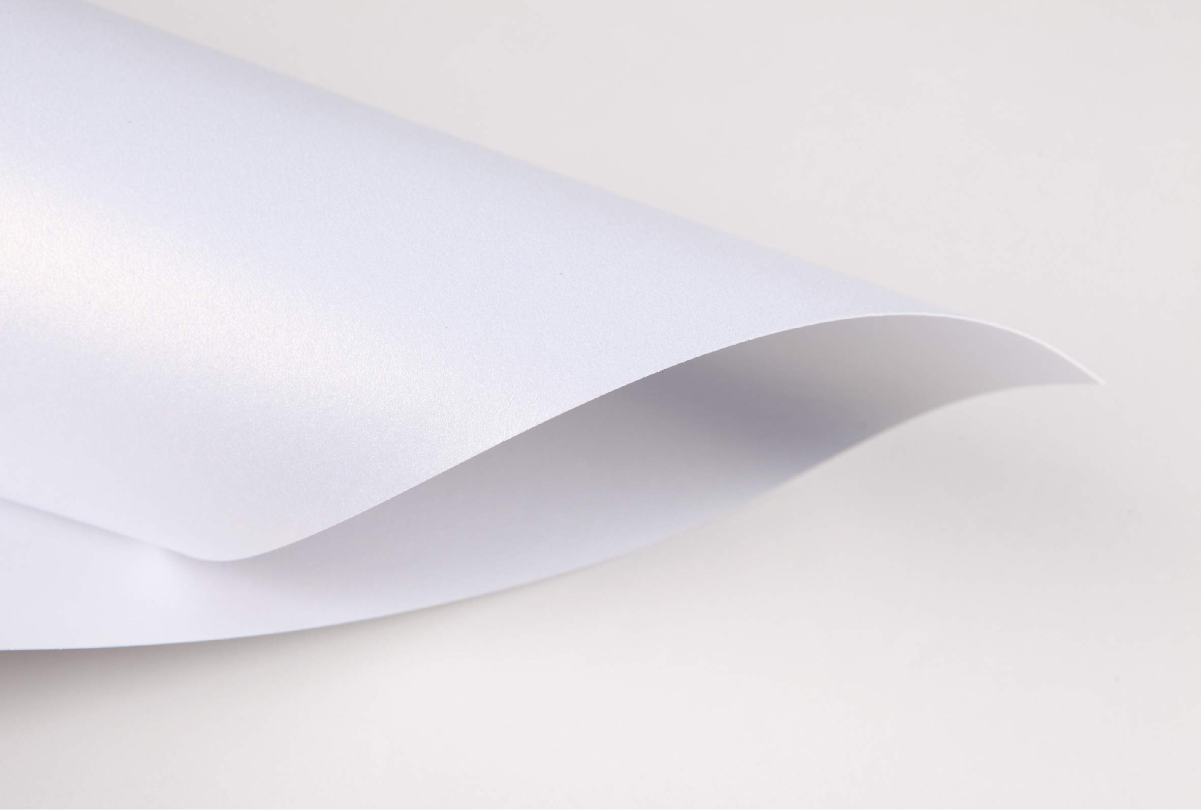 Premium White Shimmer Paper - 100-Pack Metallic Cardstock Paper, 92 lb Cover Weight, Double-Sided Printing, Letter Size 8.5