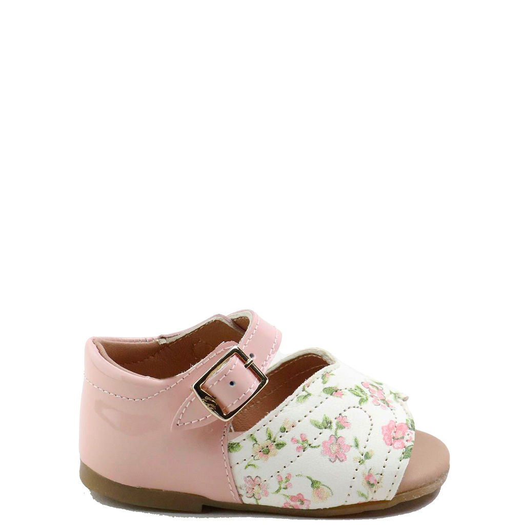 Floral Pink Baby Sandals for Girls - Soft & Comfortable First Walking Shoes - Perfect for Outdoor Play, Beach & Special Occasions