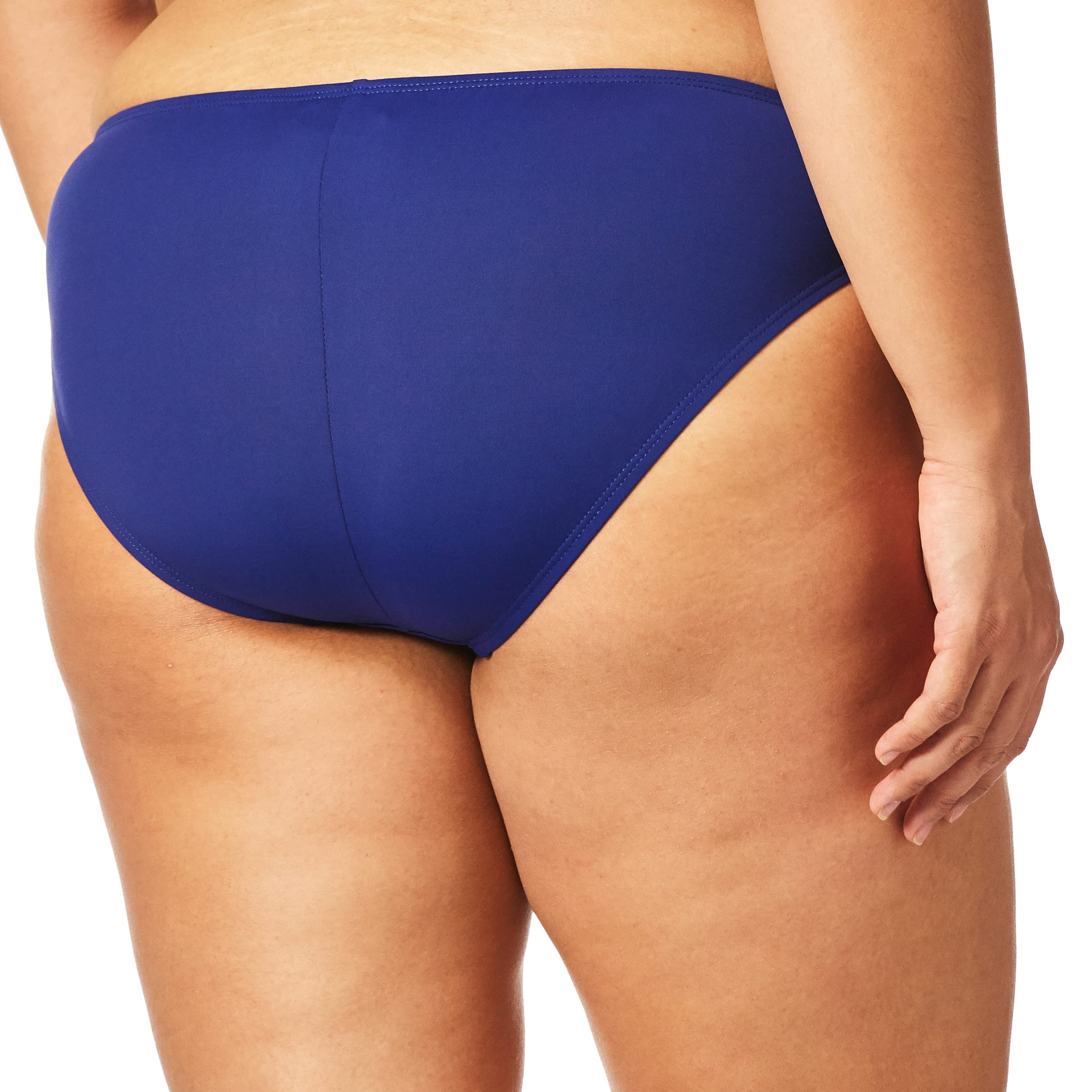 La Blanca Women's Island Goddess Solid Hipster Underwear - Comfortable Cotton Panties for Everyday Wear, Beach Vacation & Lounge