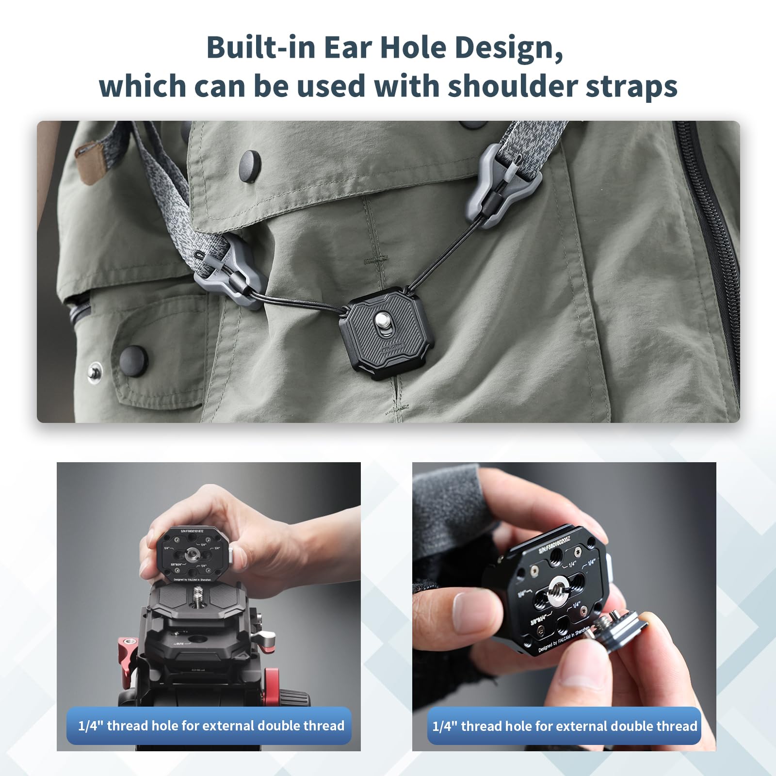 ULANZI F38 Quick Release Plate Kit with 1/4