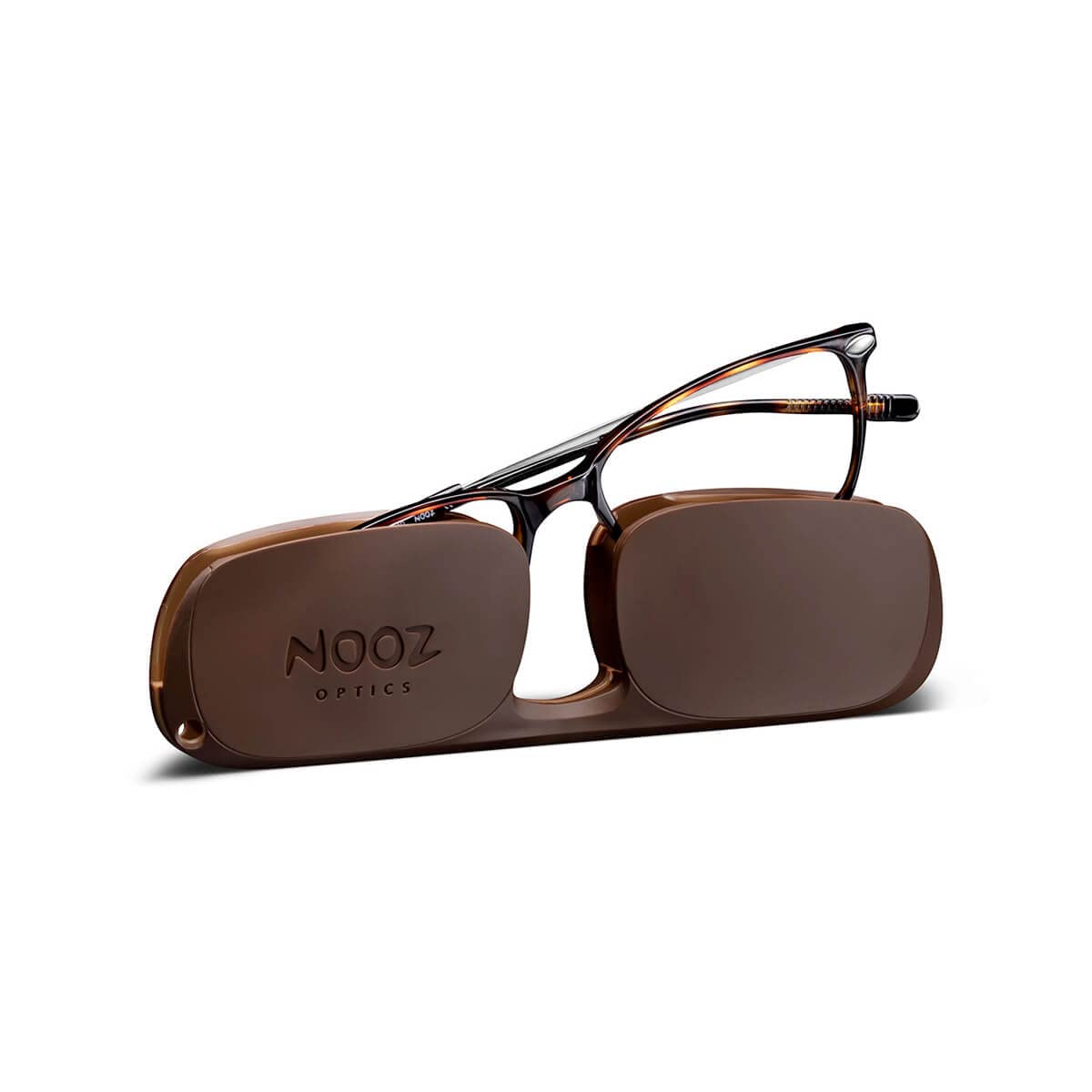 NOOZ Optics Unisex Reading Glasses - Slim & Lightweight Nylon Frame for Men & Women - Blue Light Blocking Computer Glasses with Compact Case - Perfect for Office, Reading & Screen Time