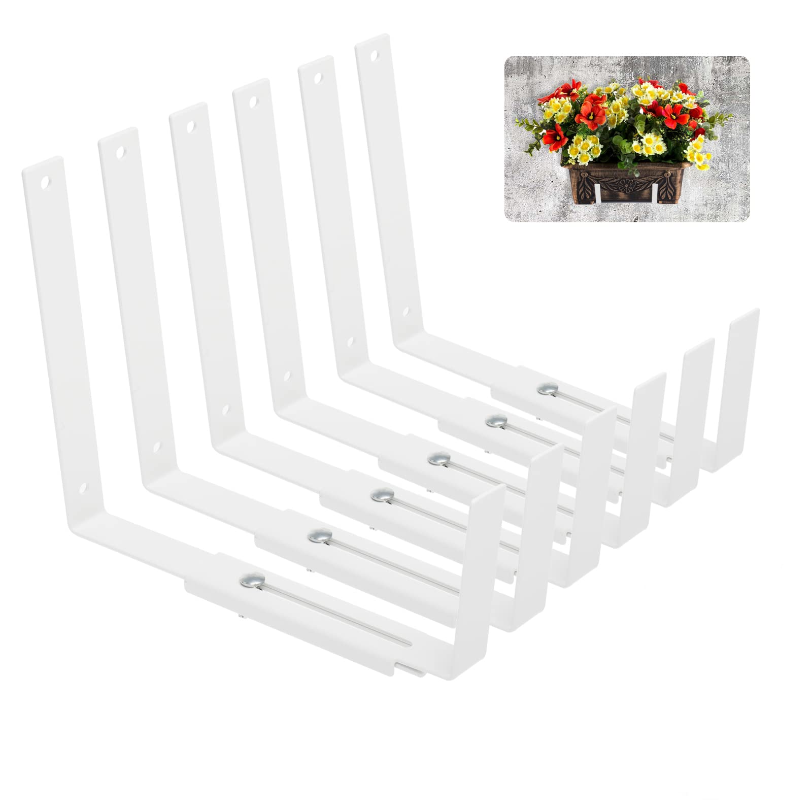 Adjustable Window Box Planter Brackets (5.92