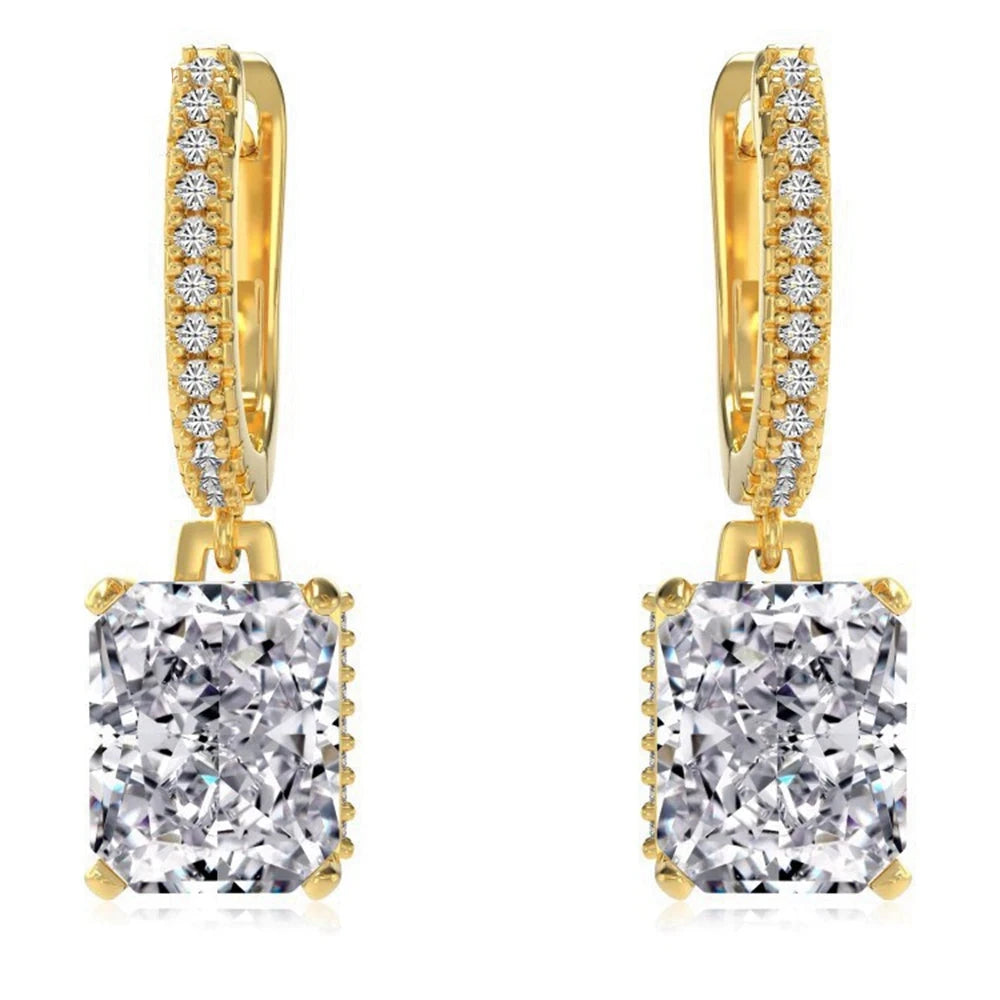 Exquisite Diamond Stud Earrings for Women - 14K White Gold Halo Earrings | Perfect for Weddings, Anniversaries & Special Occasions