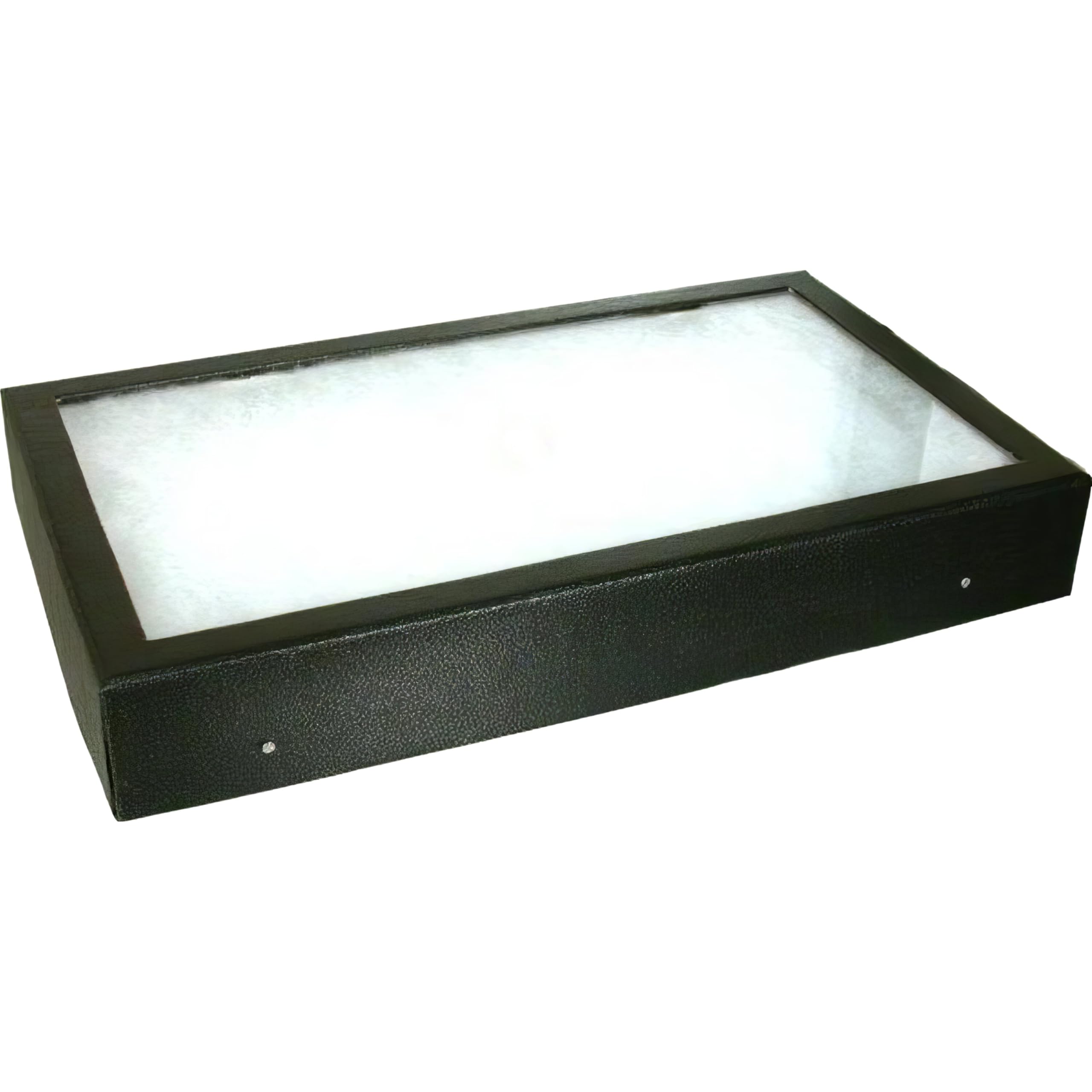 16-Slot Jewelry Pad Gemstone Display Tray & Carrying Case - Perfect for Jewelry Organizers, Gemstone Storage, and Travel Jewelry Cases (Black Velvet) - Ideal for Jewelry Shows, Home Display, and Safe Gem Transportation