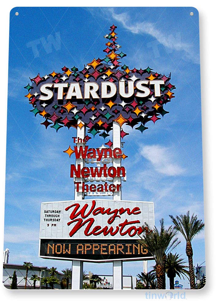 Vintage Stardust Casino Metal Sign - Retro Las Vegas Hotel Decor, Historic Tin Wall Art for Home, Bar & Man Cave - Perfect for Gaming Room & Themed Parties
