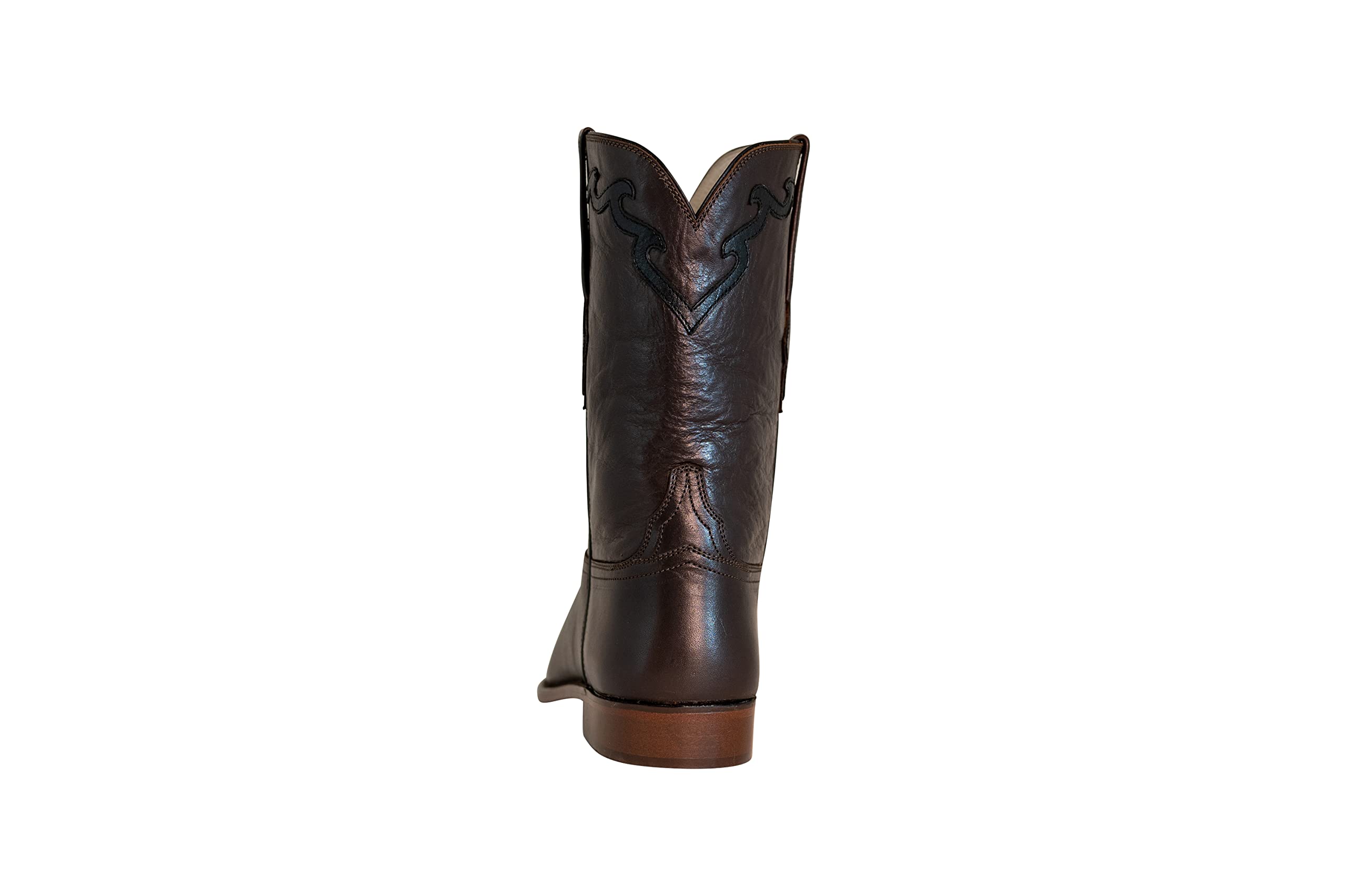 TuffRider Men's El Paso Round Toe Western Boots - Size 14, Brown Leather Cowboy Boots for Riding & Casual Wear | Durable Comfort for Ranch Work, Rodeo & Everyday Use