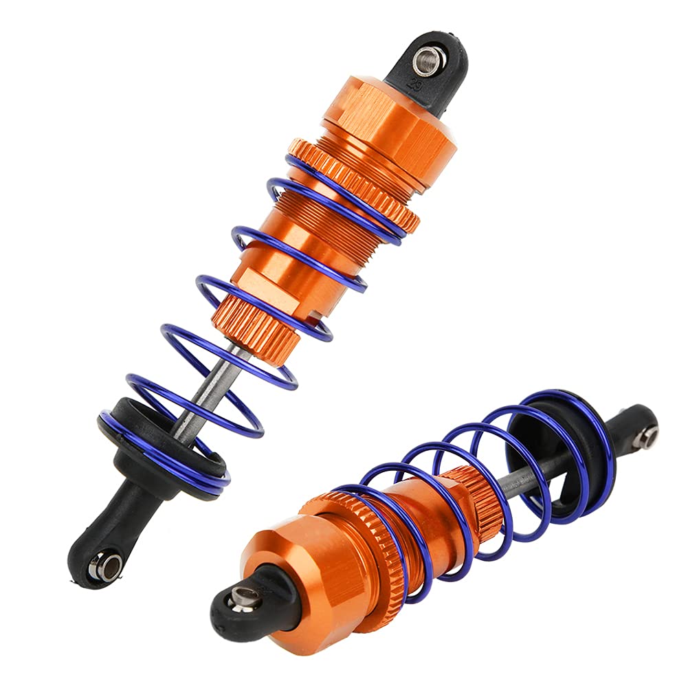 Tgoon 92mm Aluminum Alloy RC Car Shock Absorber Upgrade Kit - High Performance Shock Damper for ZD Racing 7358 1/10 Scale RC Vehicles (Orange) | Perfect for Off-Road Bashing, Racing & Crawling