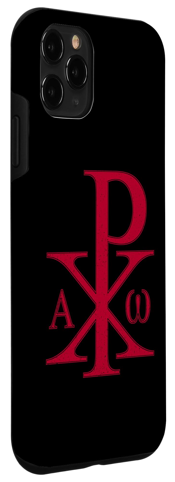 iPhone 11 Pro Christian Cross Symbol Phone Case - CHI RHO ALPHA OMEGA Religious Protective Cover for Believers | Perfect for Church, Bible Study & Daily Faith Inspiration