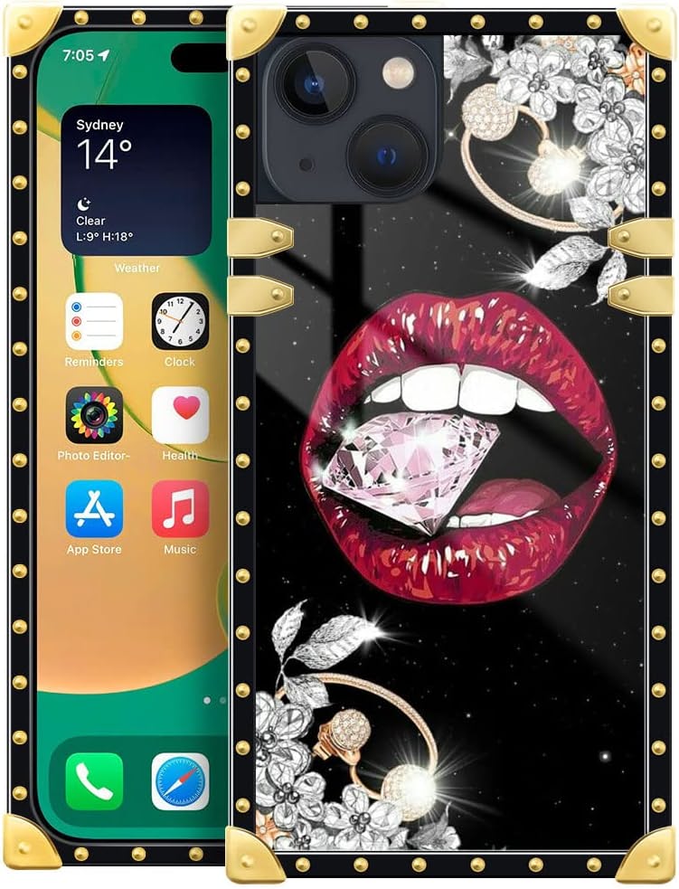 Premium Leopard Crown iPhone 14 Plus Case Cover - 6.7 Inch Shockproof Protective Phone Case for Women & Men | Perfect for Everyday Use, Travel & Outdoor Activities